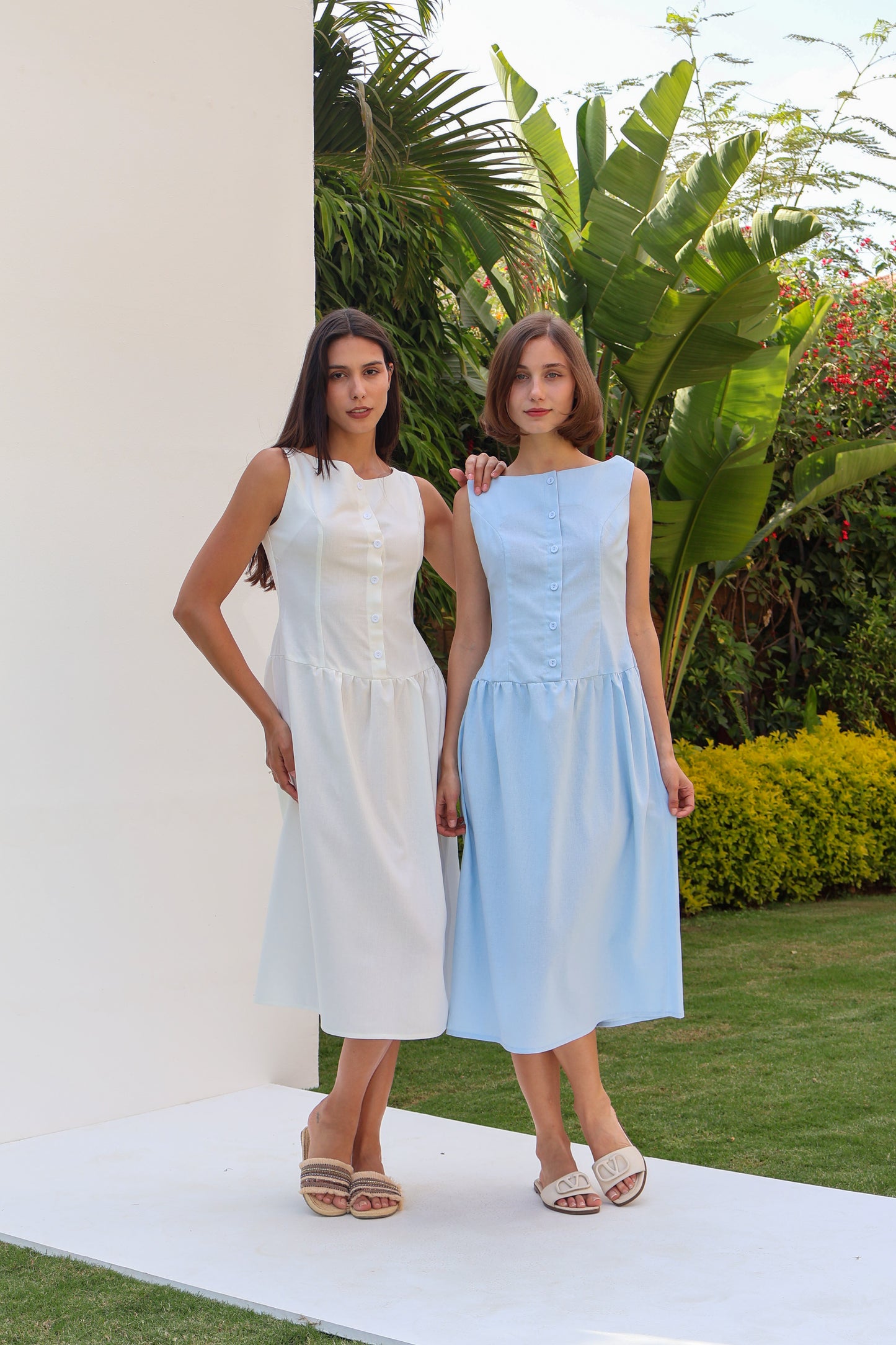 Sunset Linen Dress