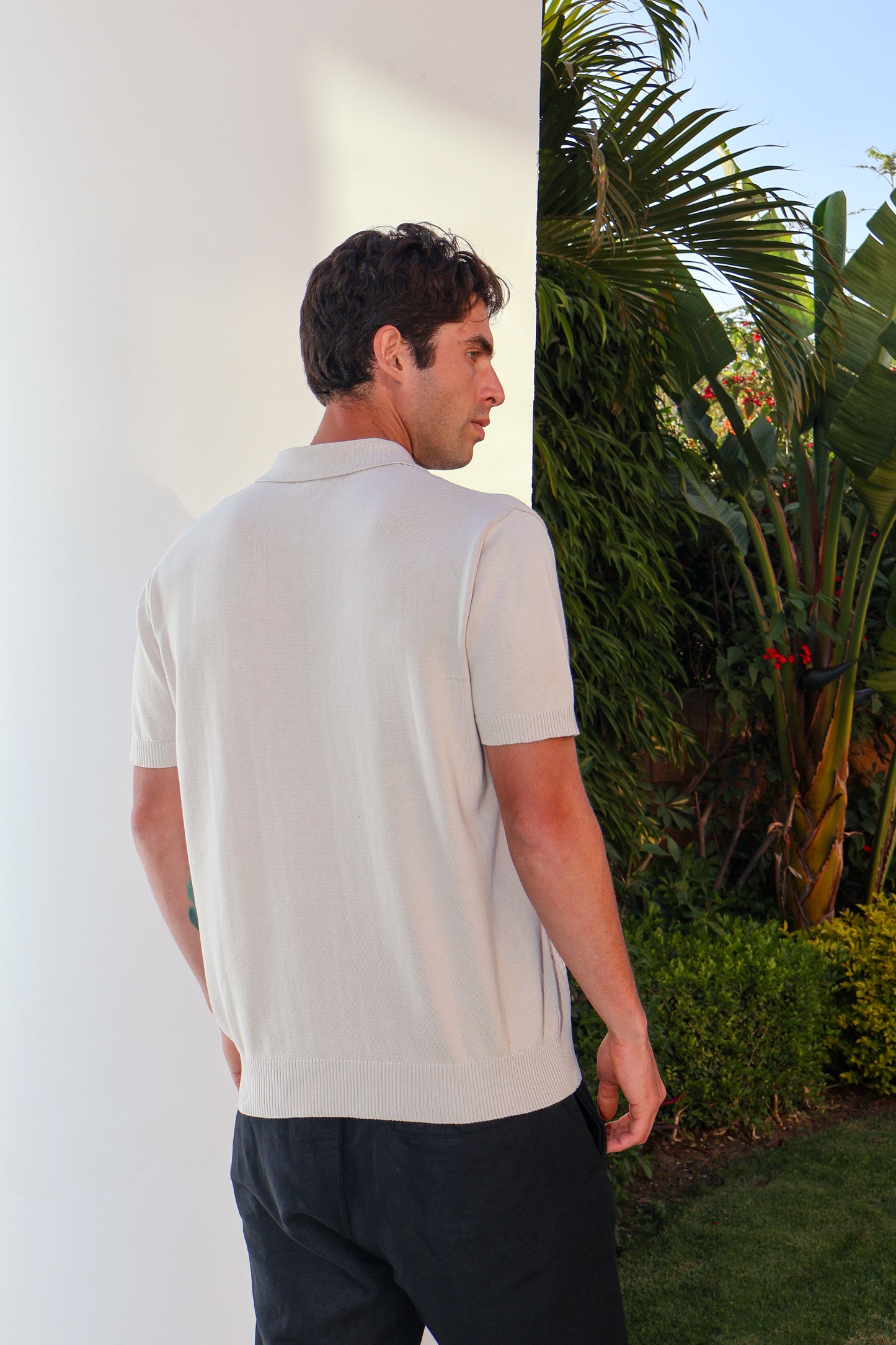Button Knit Polo