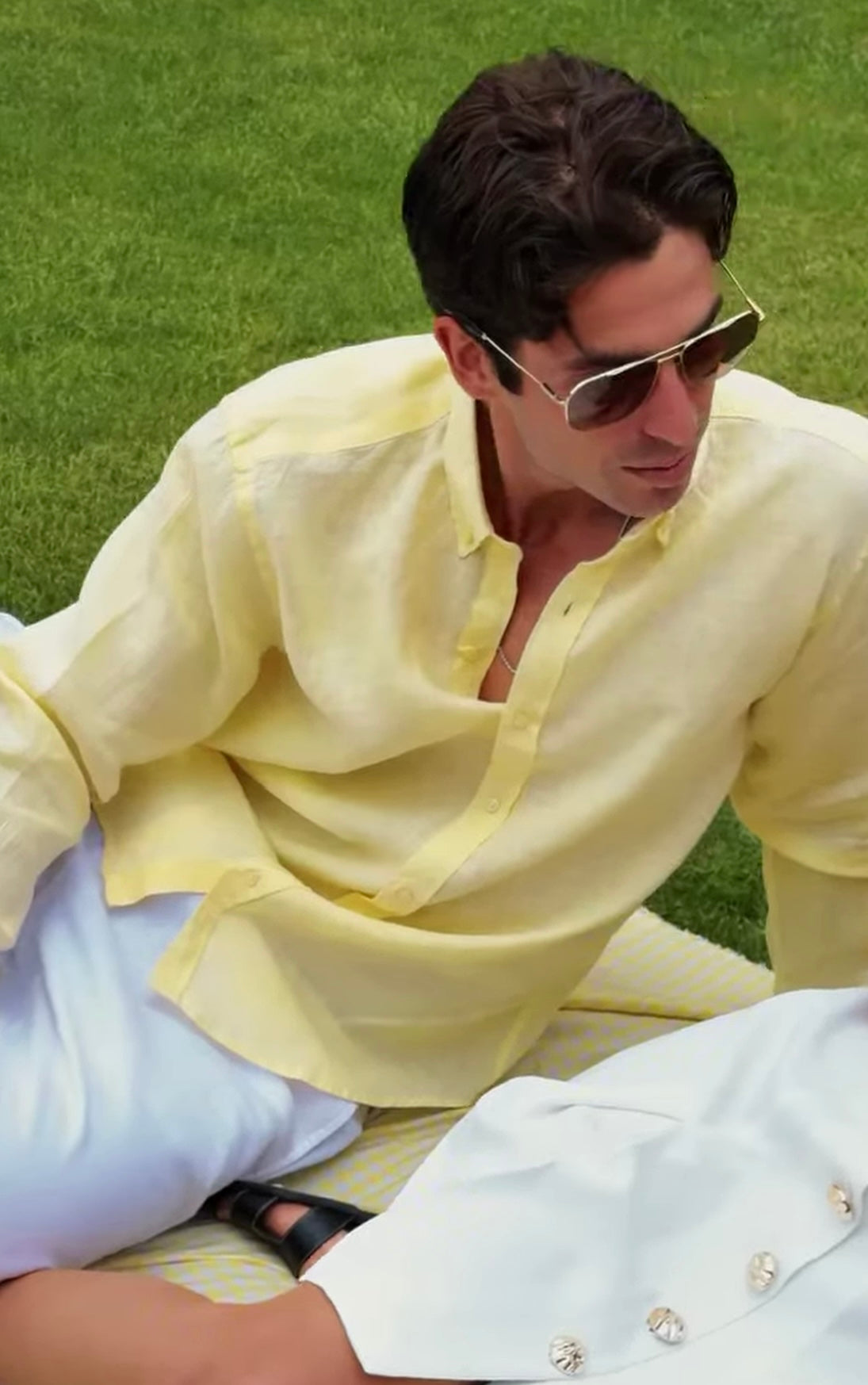 Yellow Premium Linen Shirt