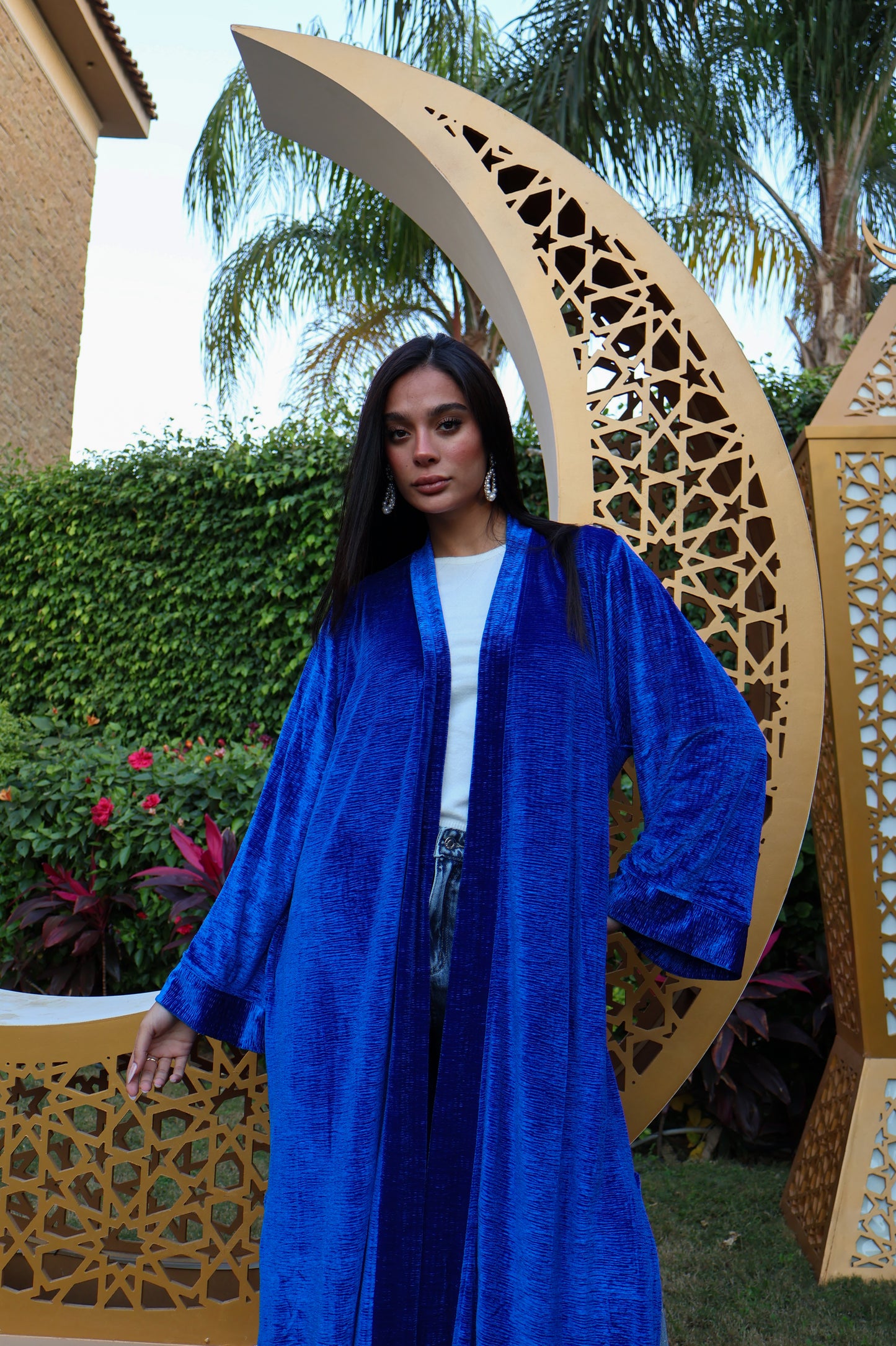 Blue Velvet Kaftan