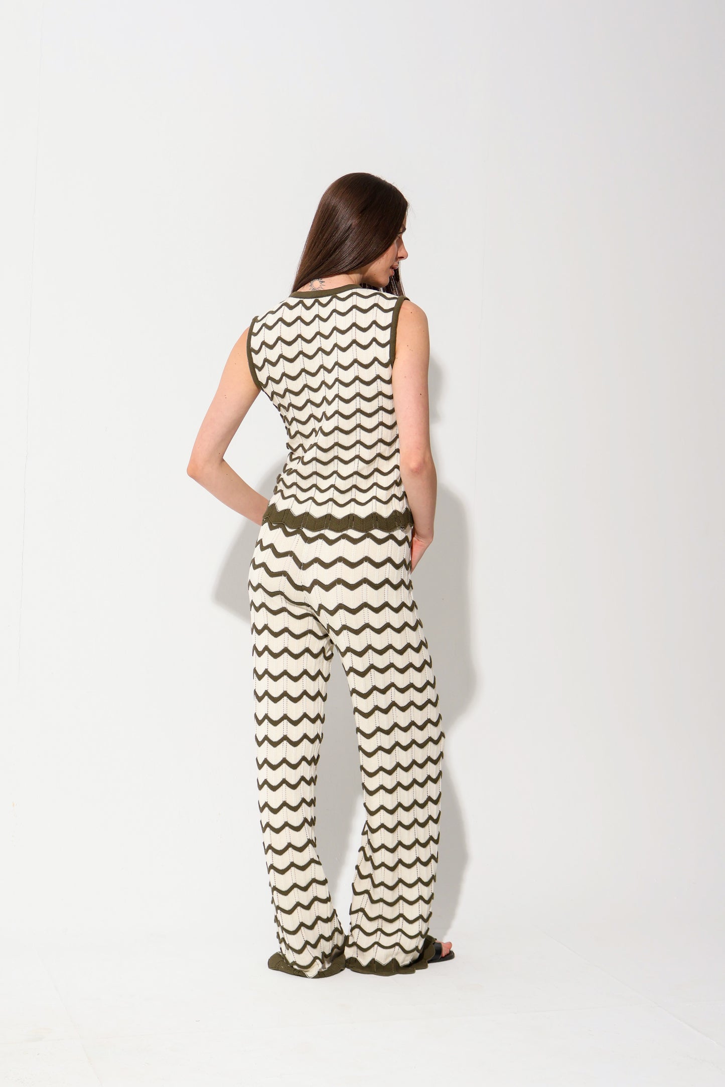 ZigZag Knit Vest Set