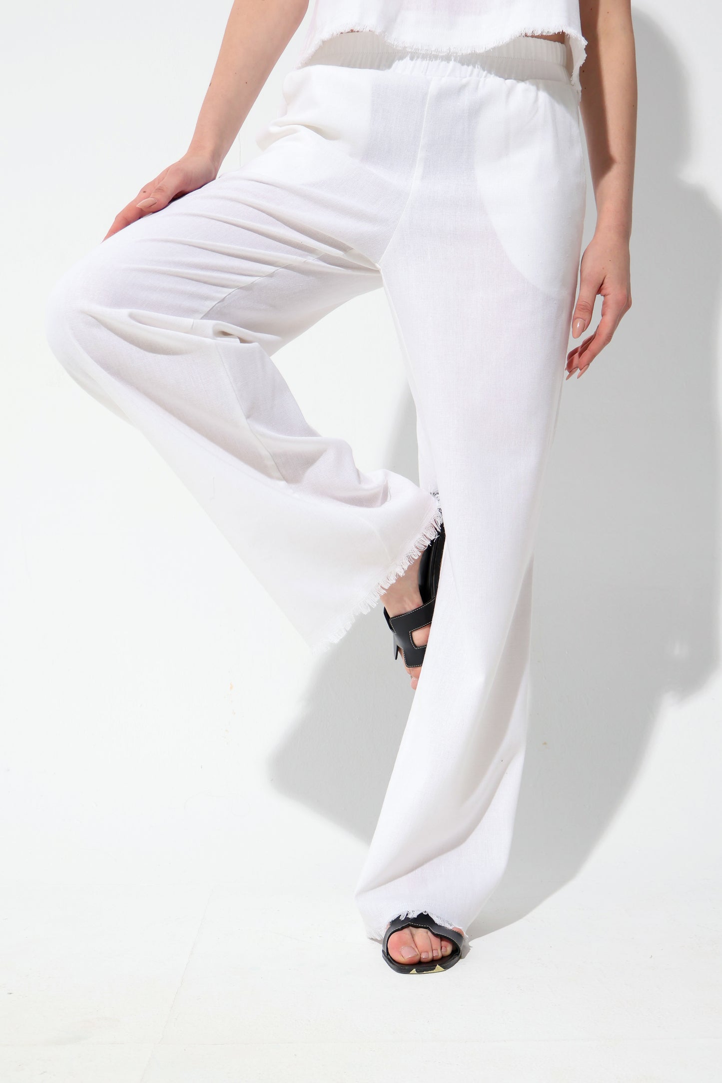 White Linen Set