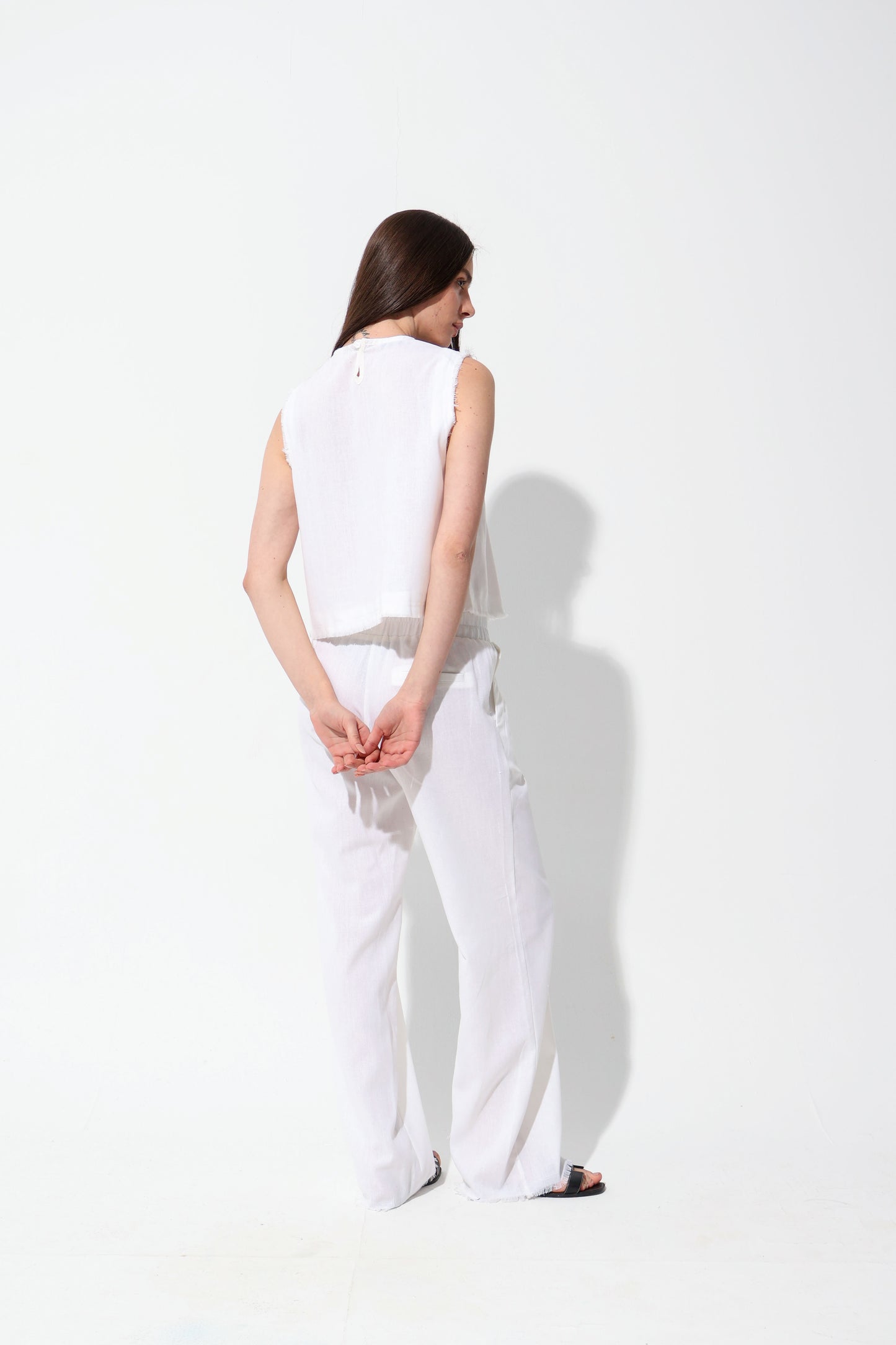 White Linen Set