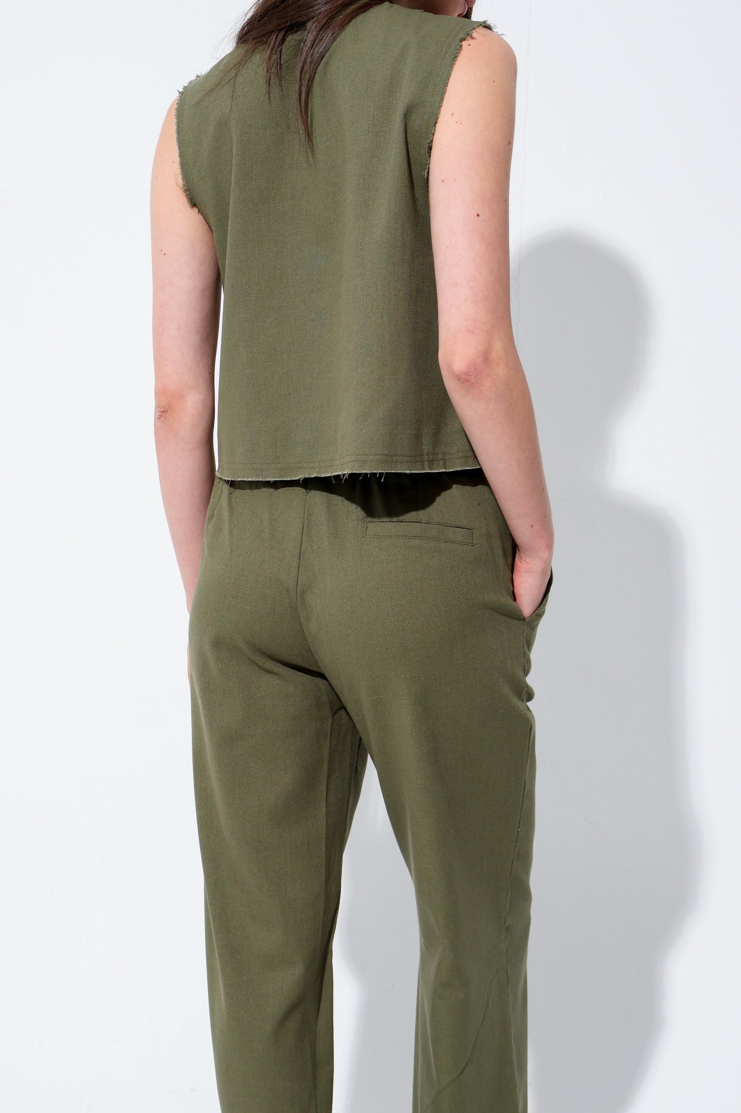 Olive Linen Set