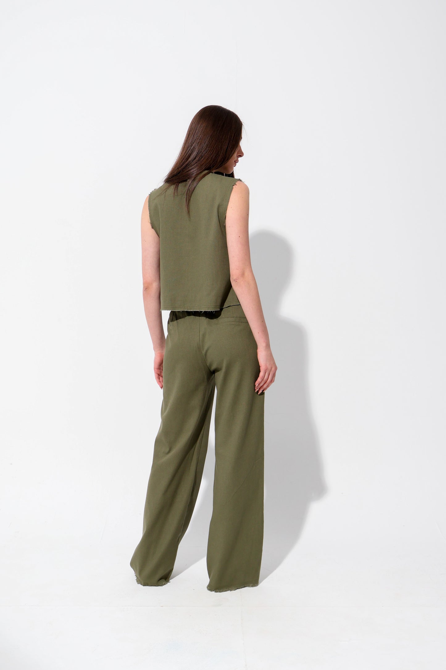 Olive Linen Set