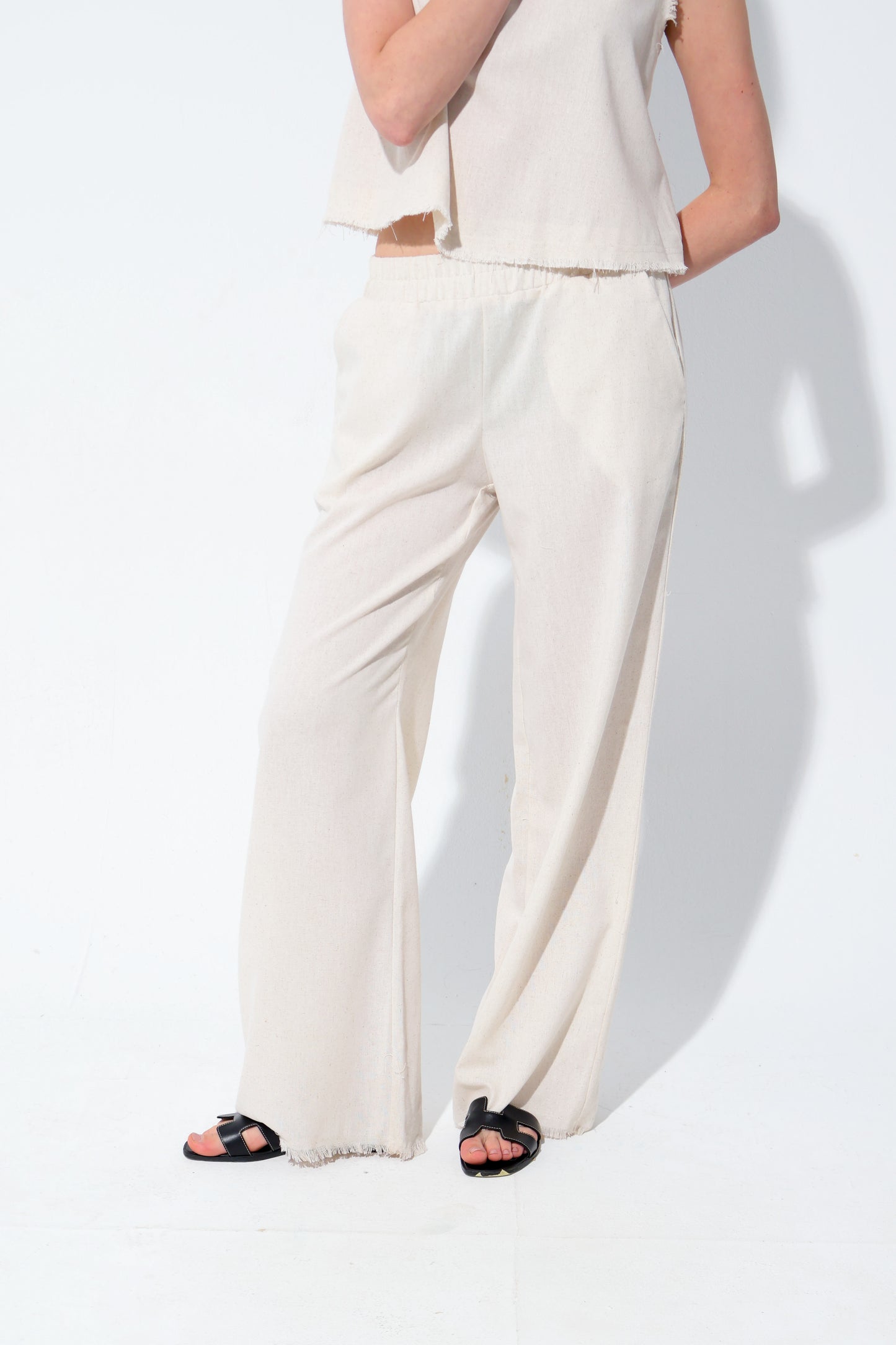 Beige Linen Set