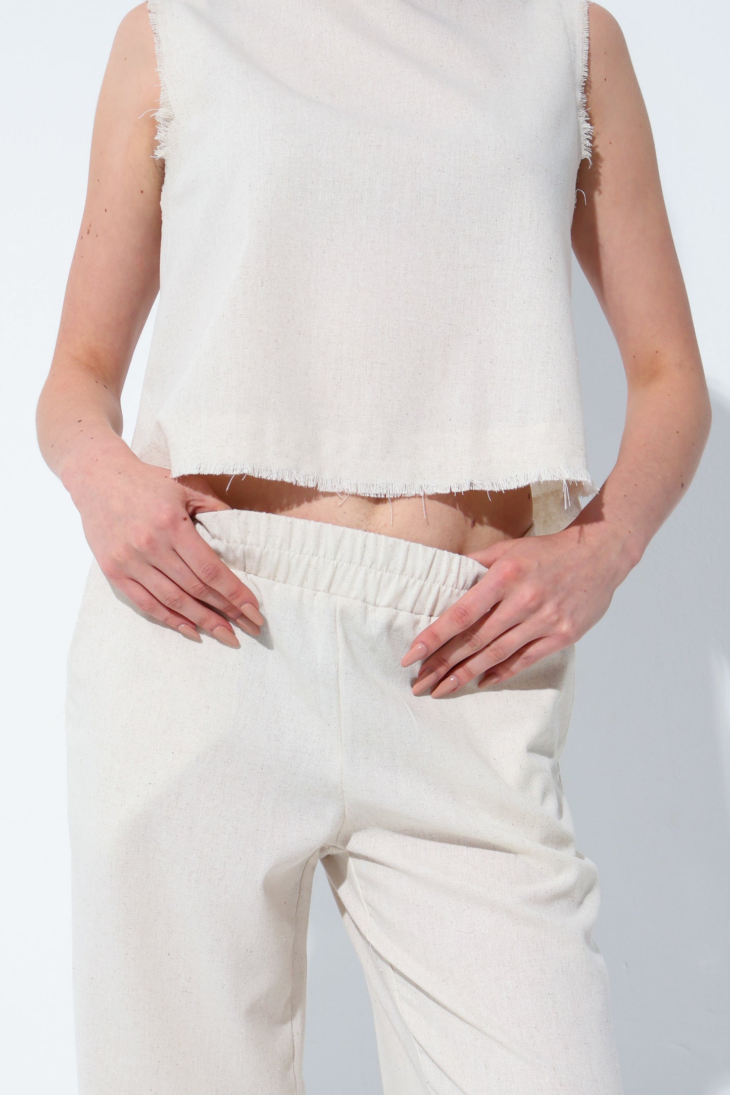 Beige Linen Set