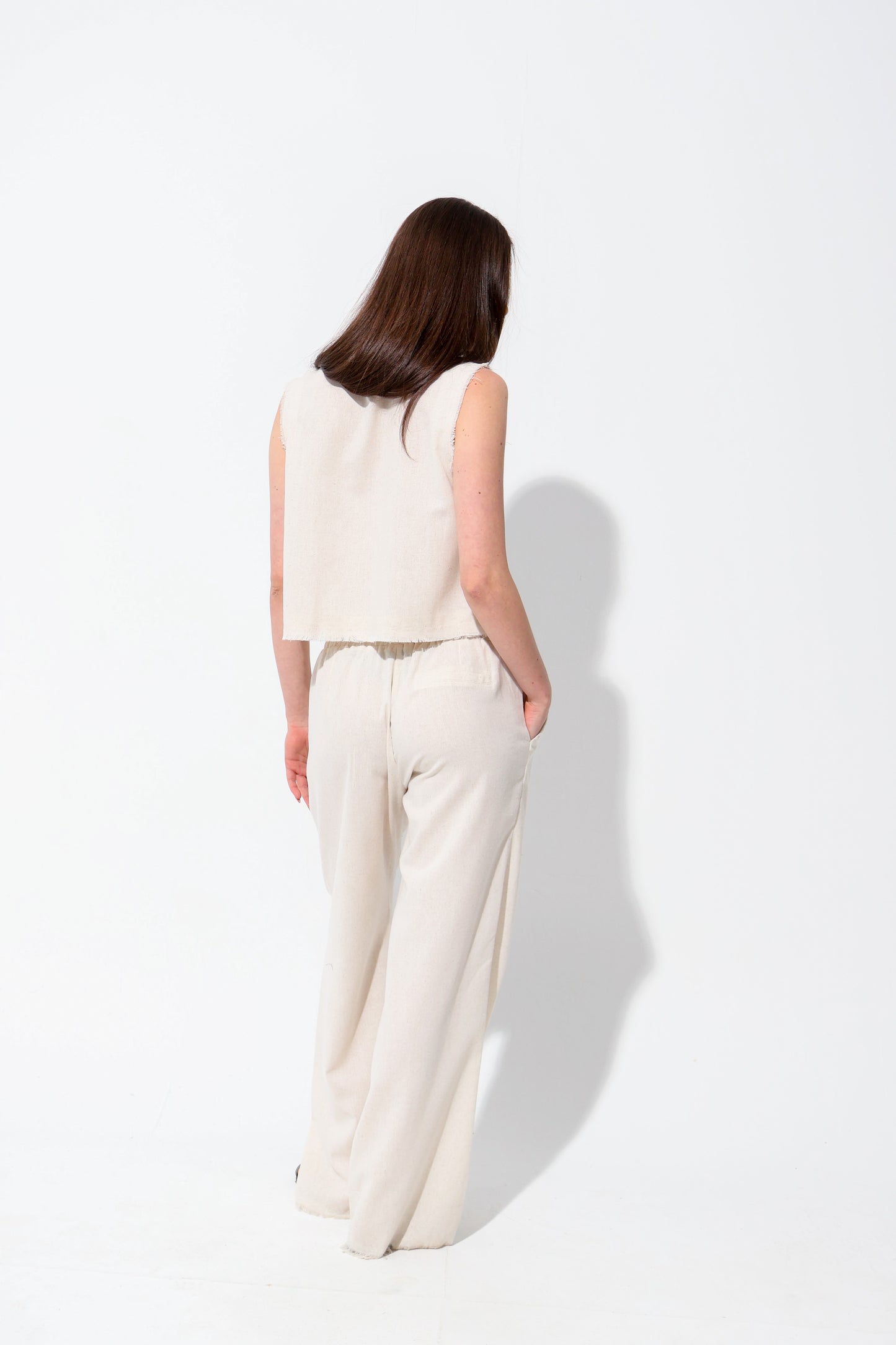 Beige Linen Set