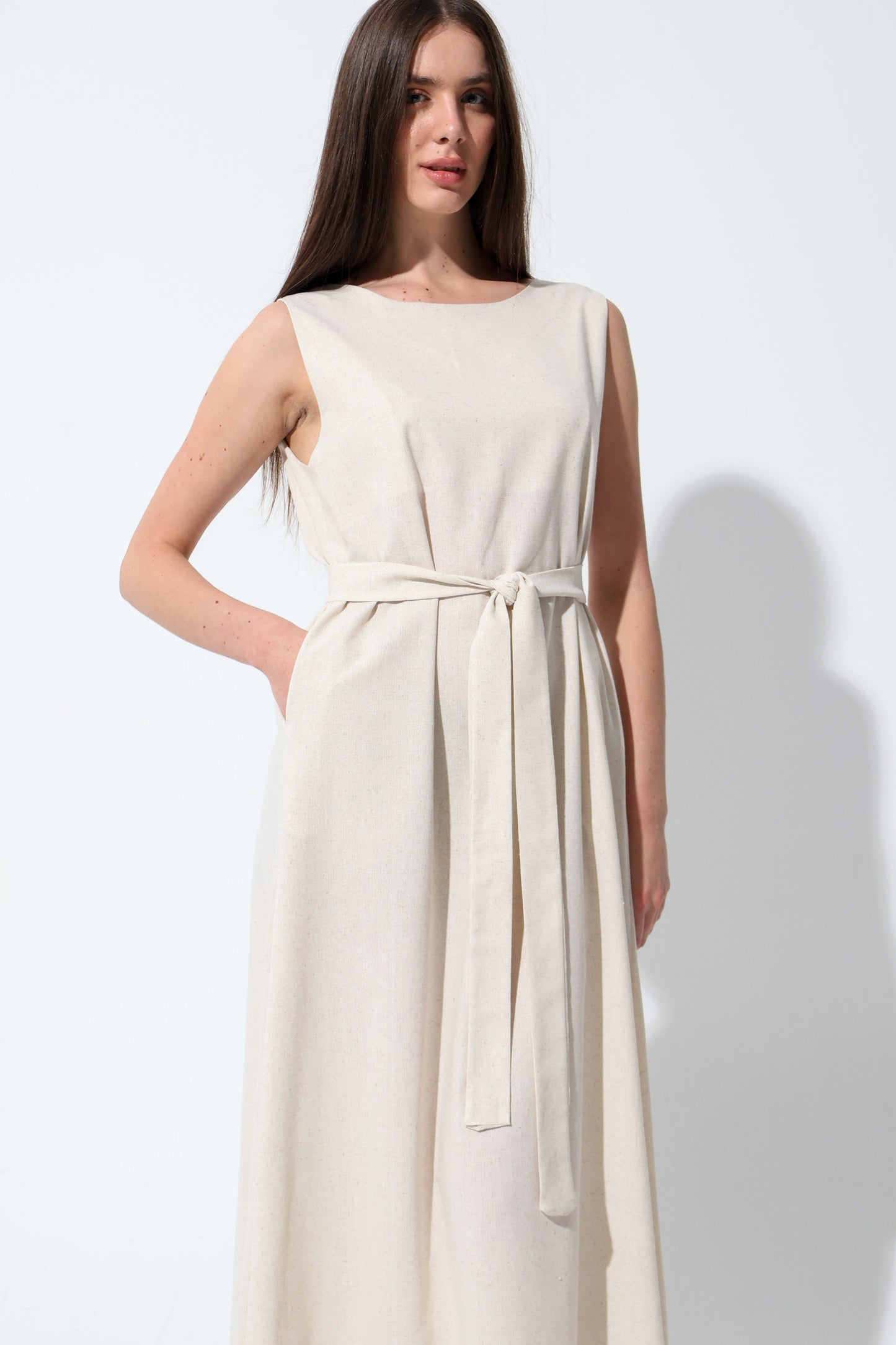 Linen Maxi Dress