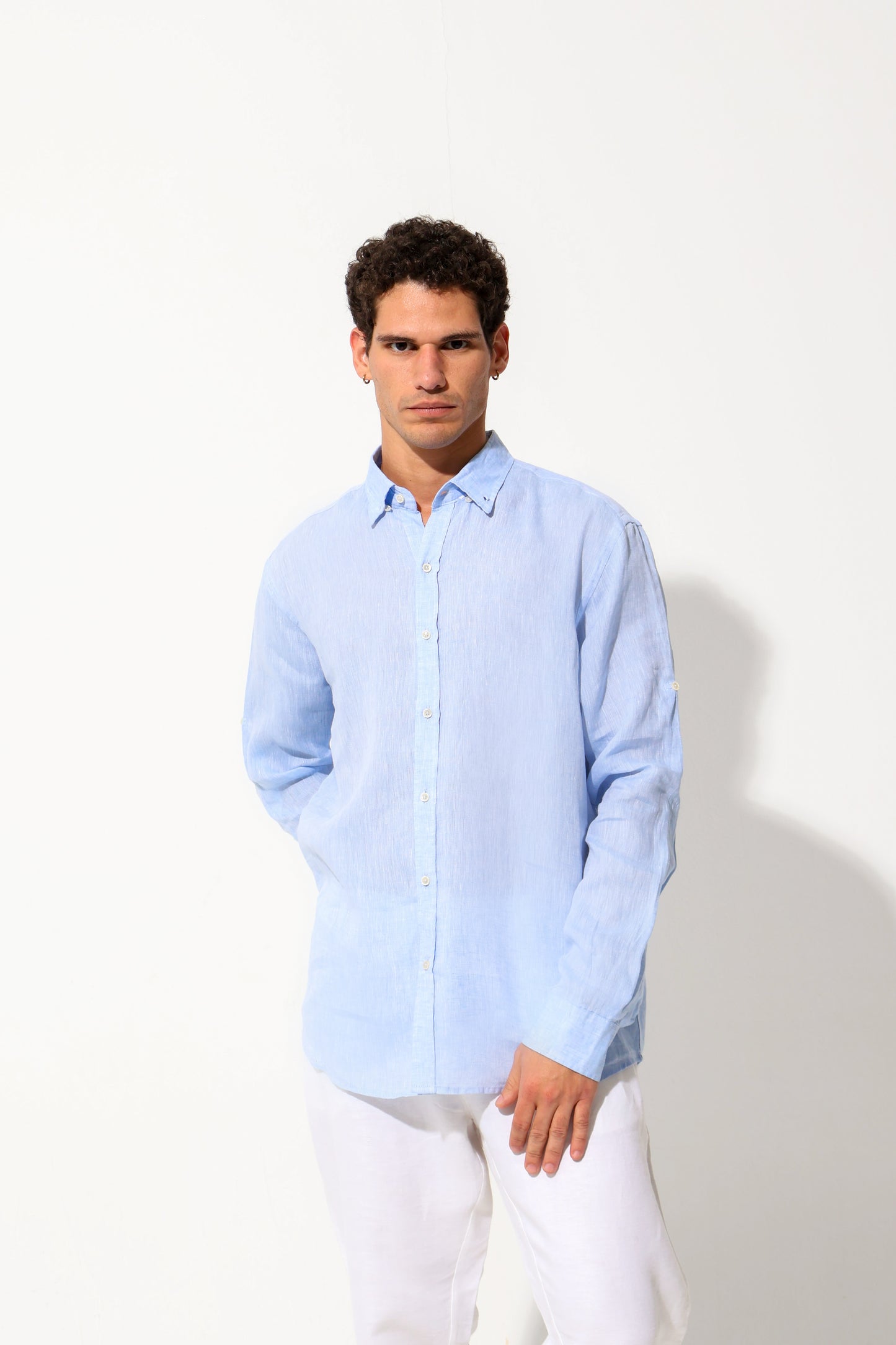 Blue Premium Linen Shirt