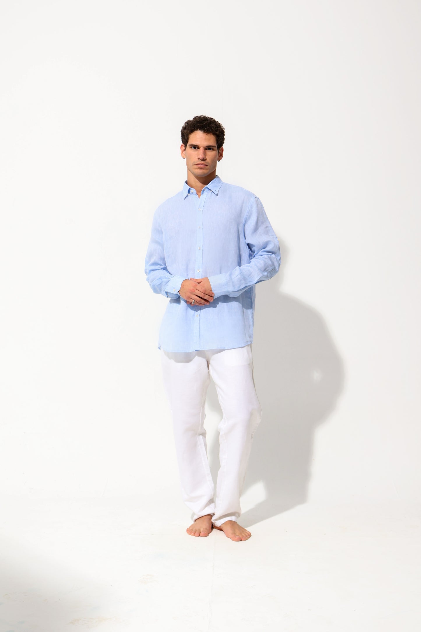Blue Premium Linen Shirt