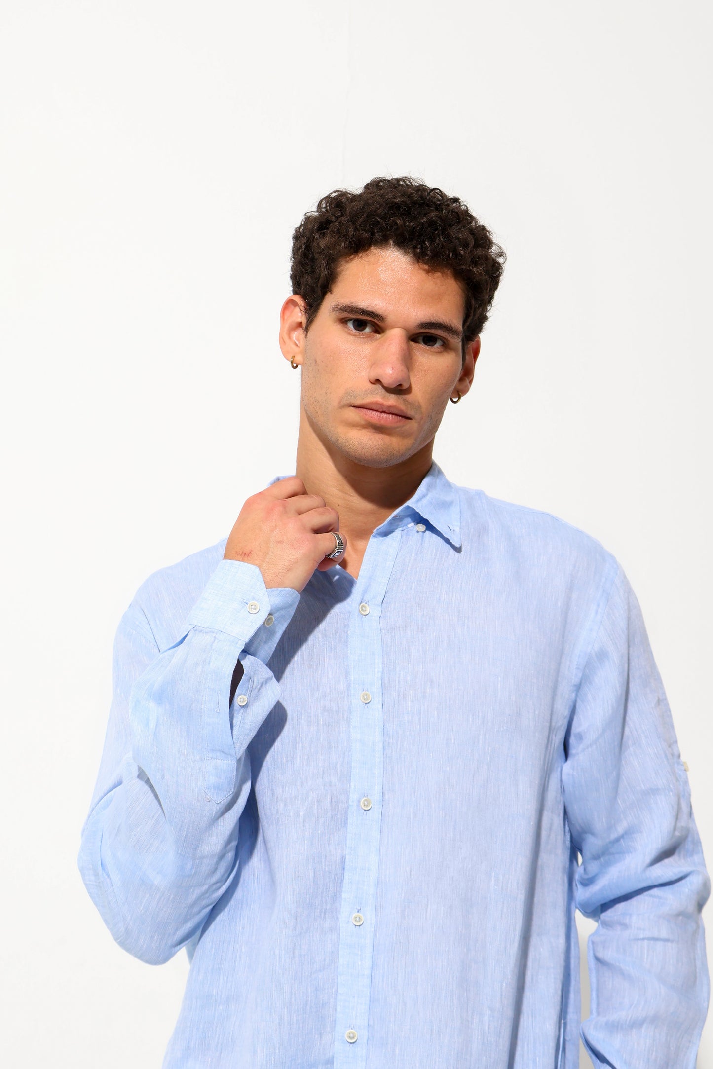 Blue Premium Linen Shirt