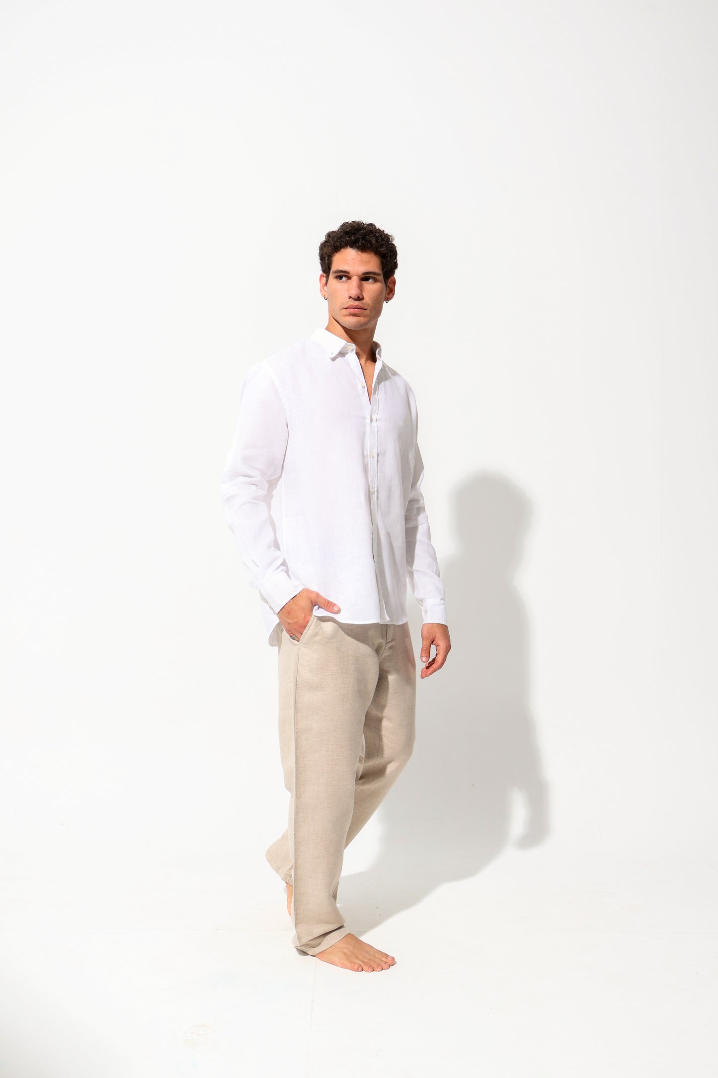 White Premium Linen Shirt