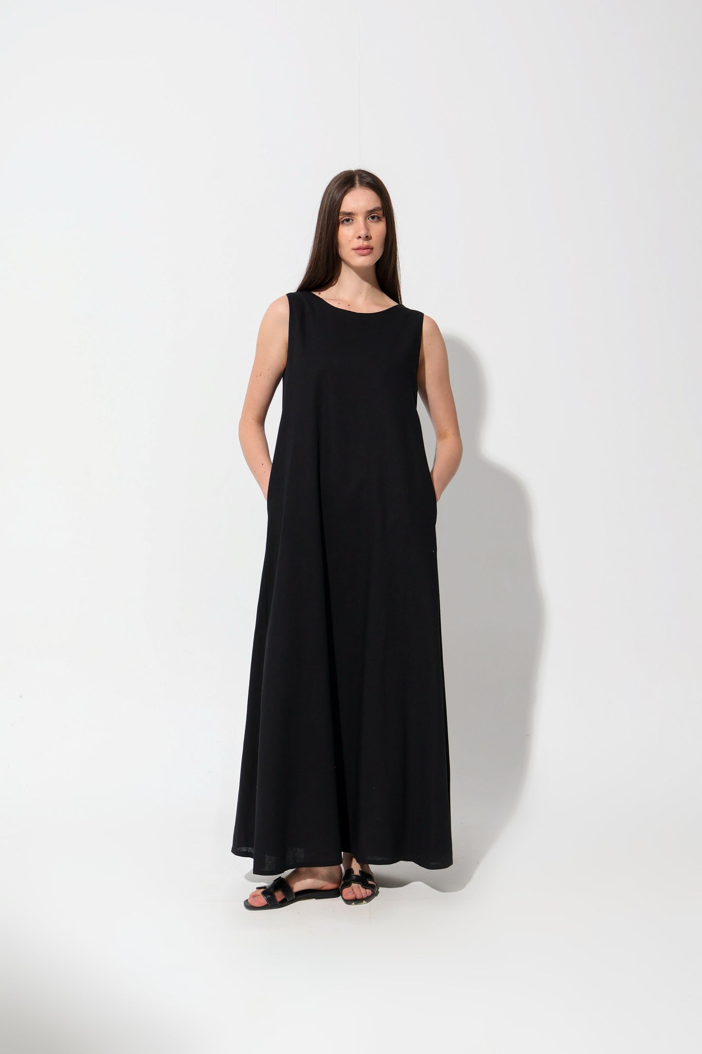 Linen Maxi Dress