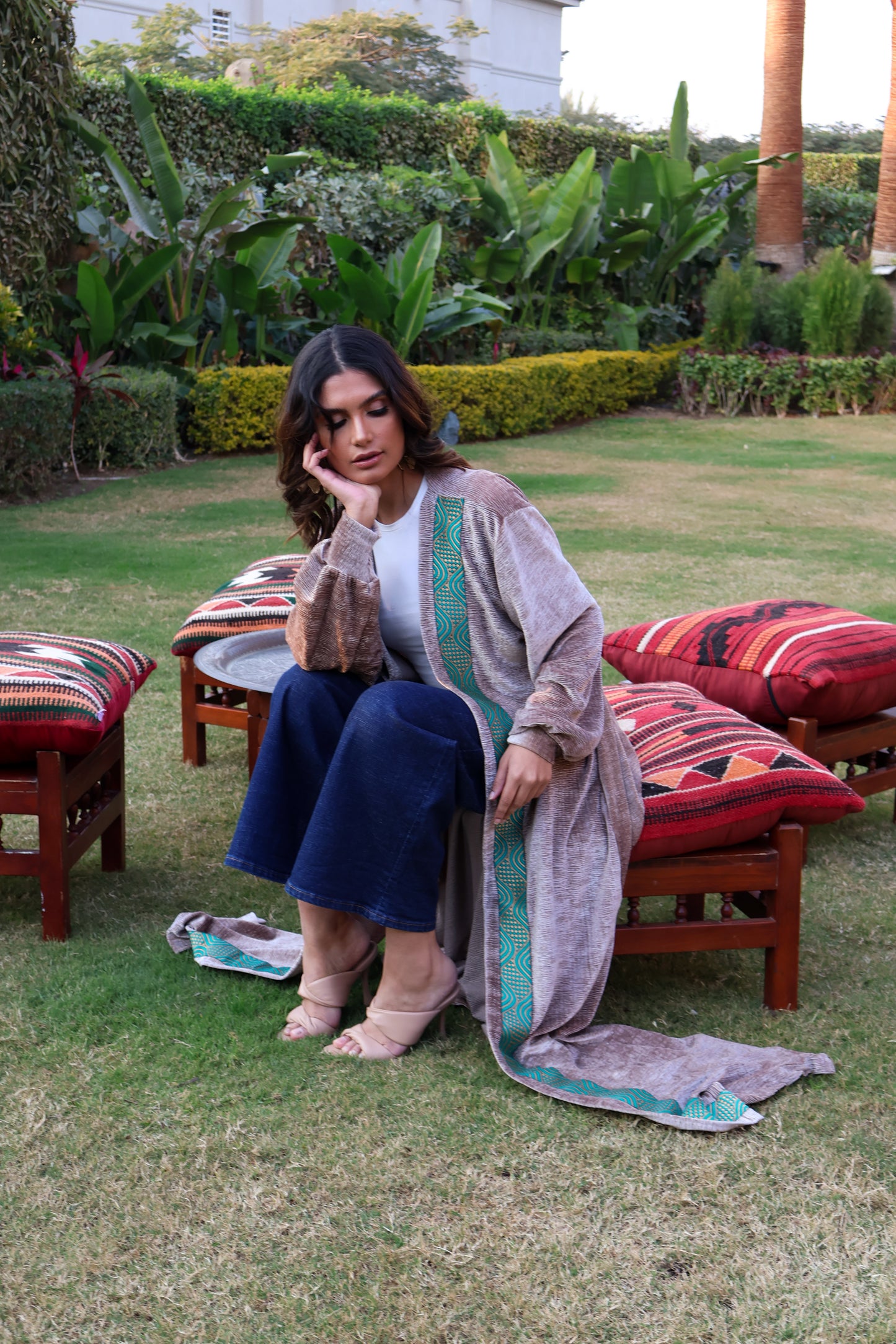 Champagne Velvet Kaftan