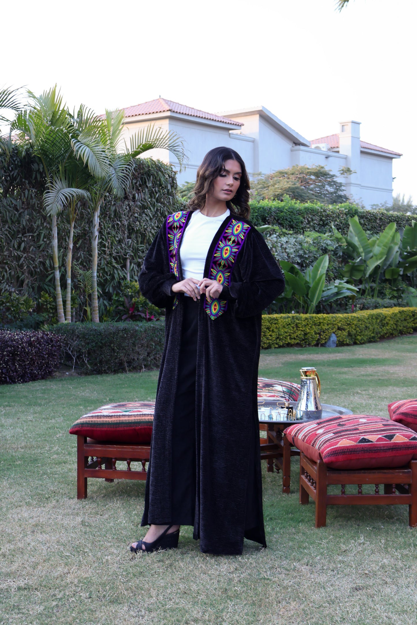 Black Velvet Kaftan