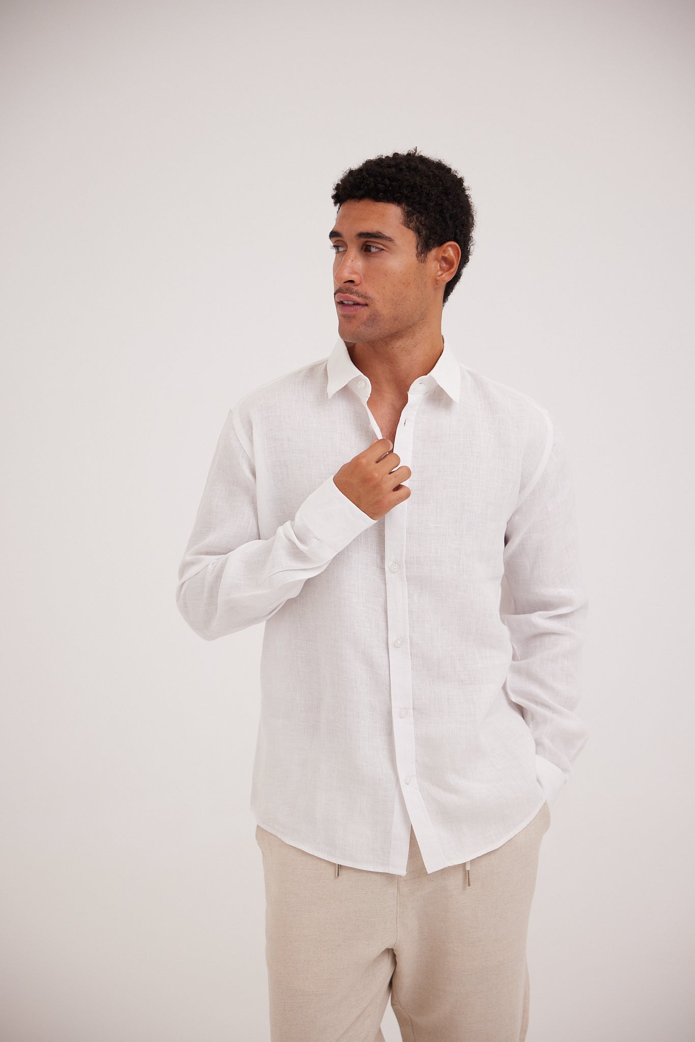 White Linen Shirt