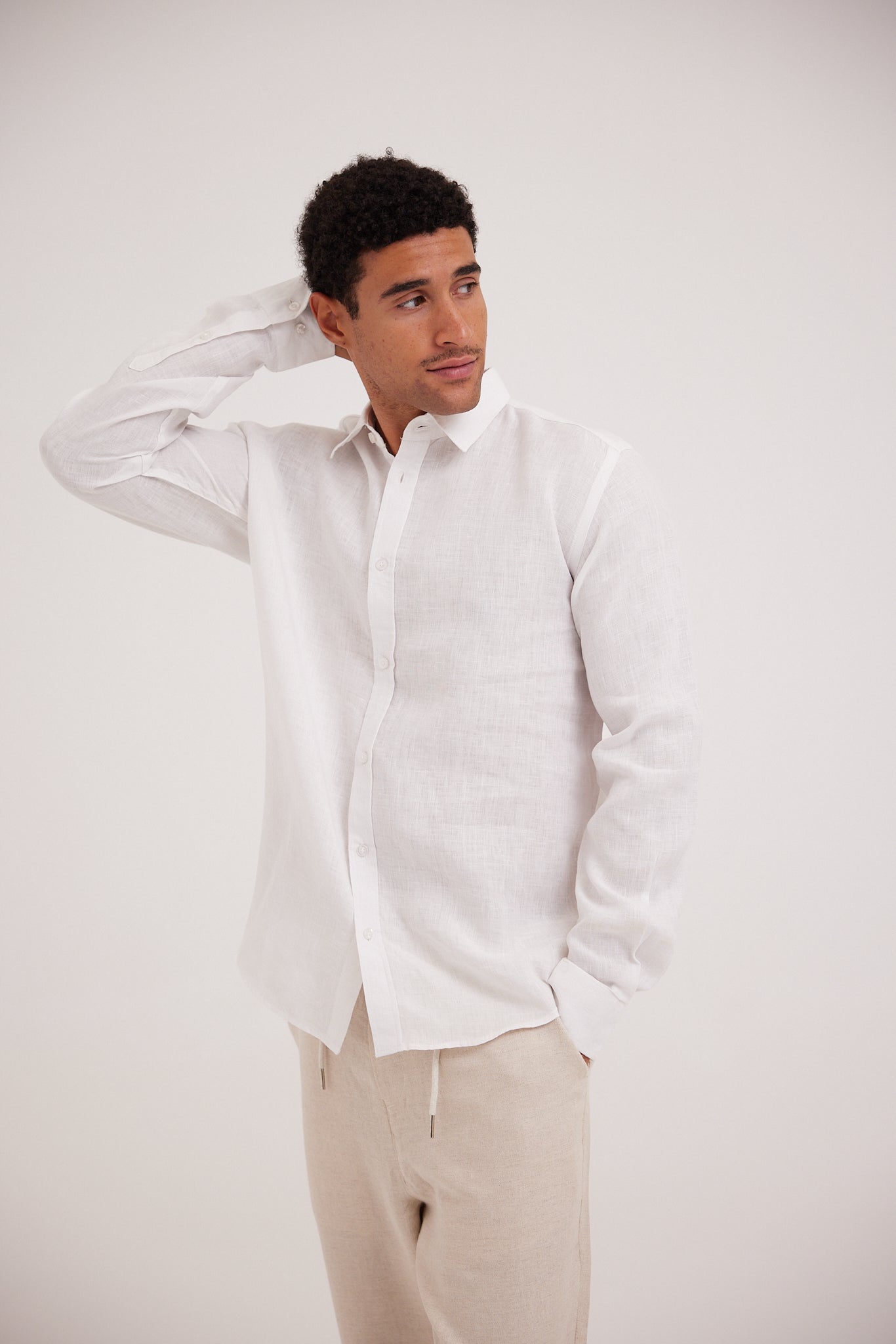 White Linen Shirt