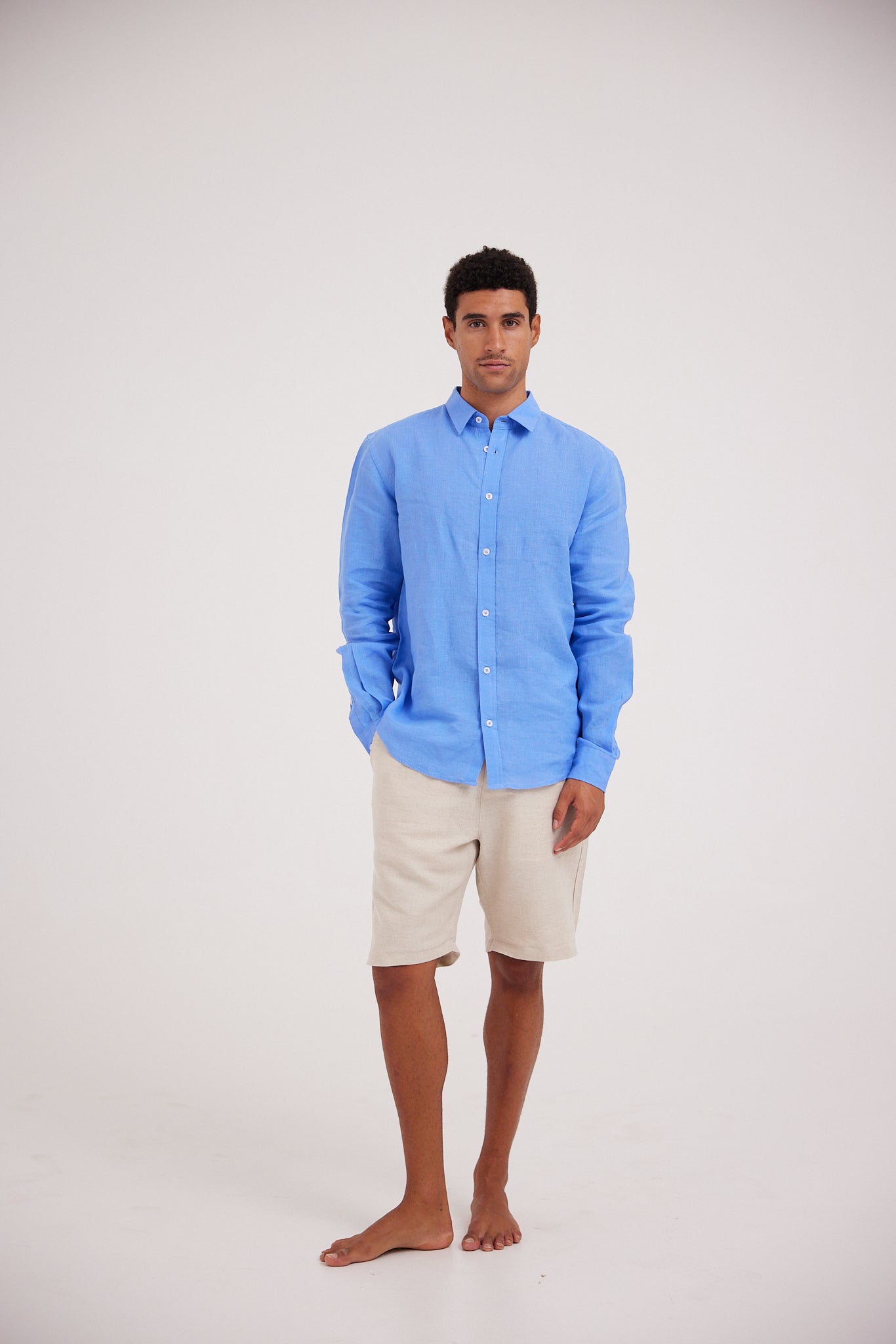 Blue Linen Shirt