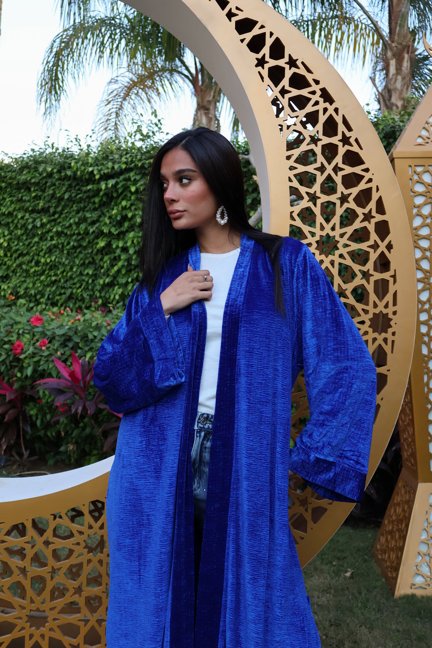 Blue Velvet Kaftan