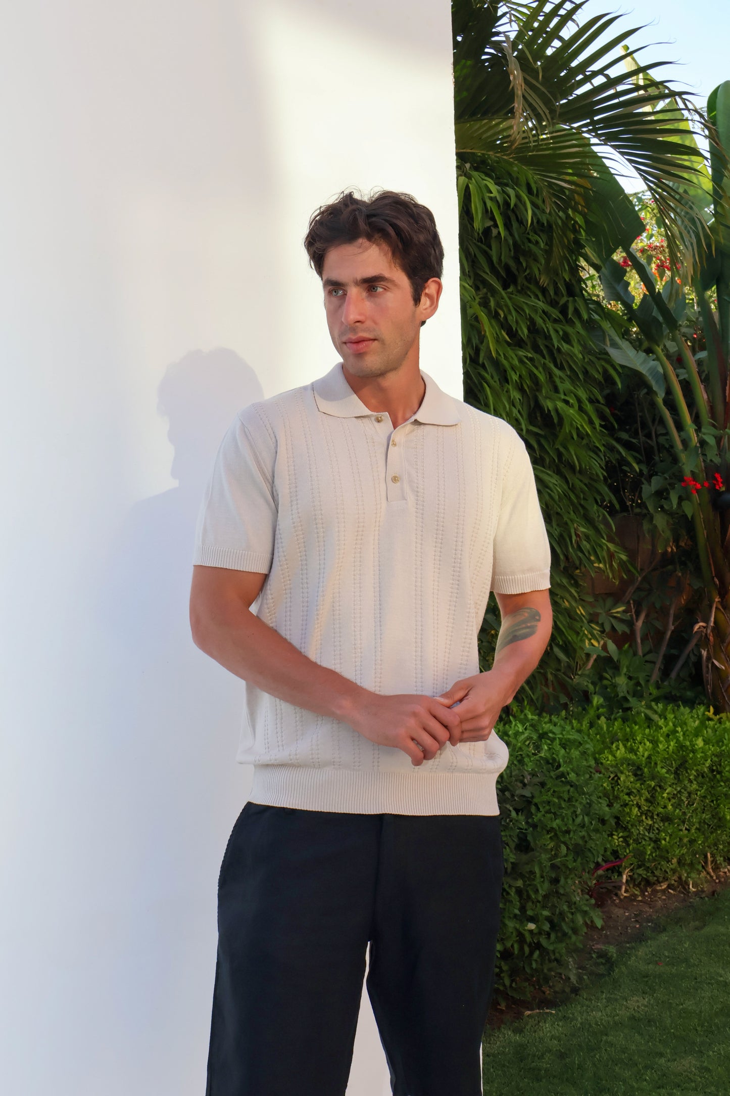 Button Knit Polo