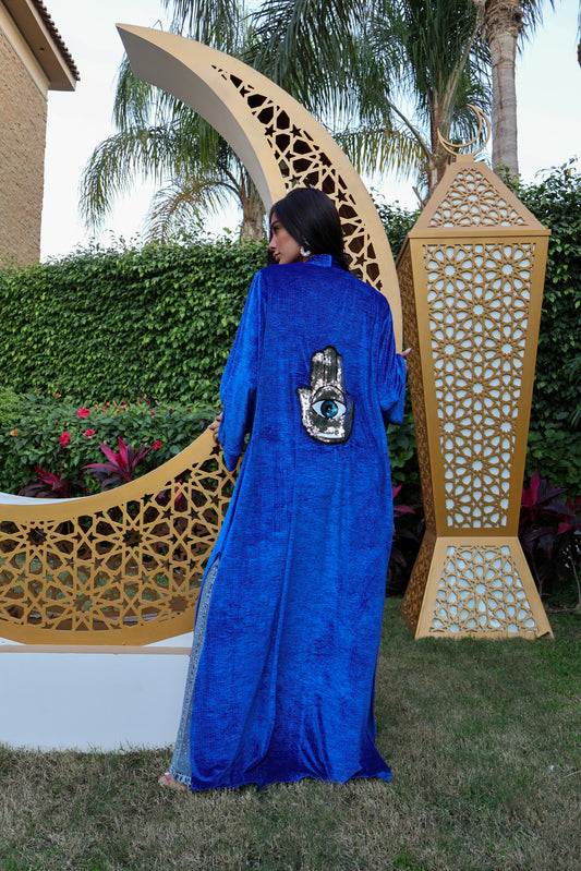 Blue Velvet Kaftan