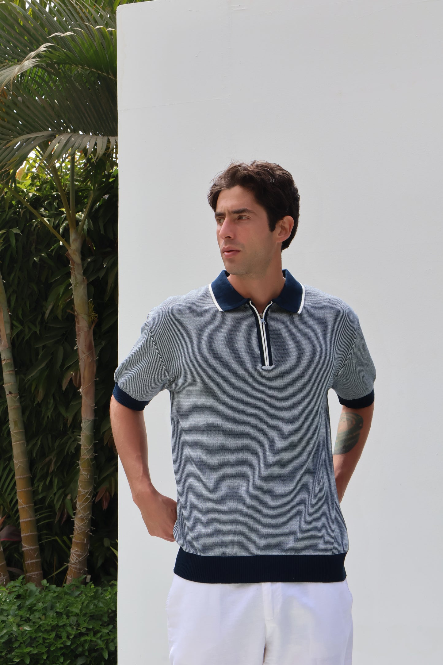 Zip Knit Polo