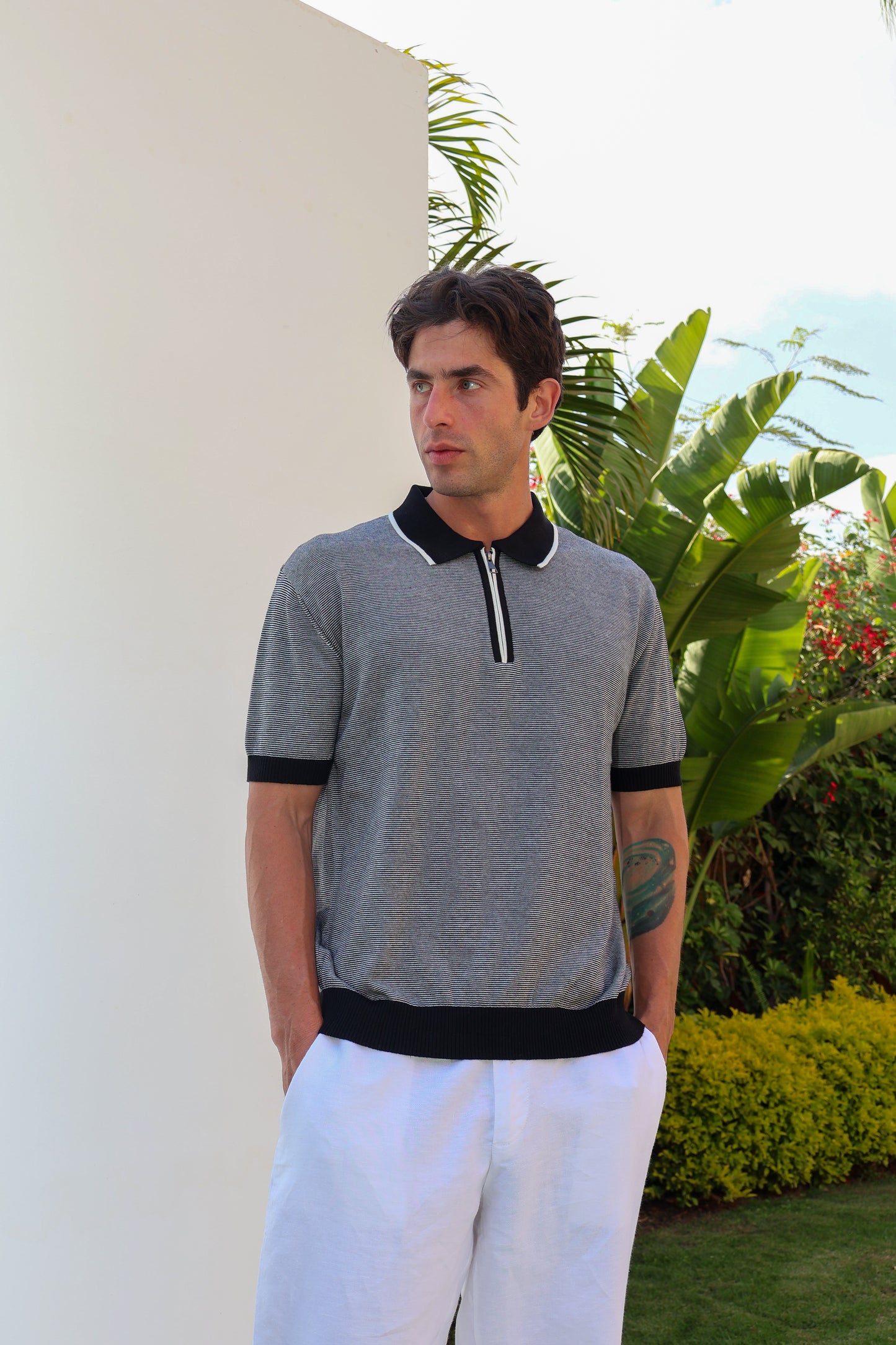 Zip Knit Polo