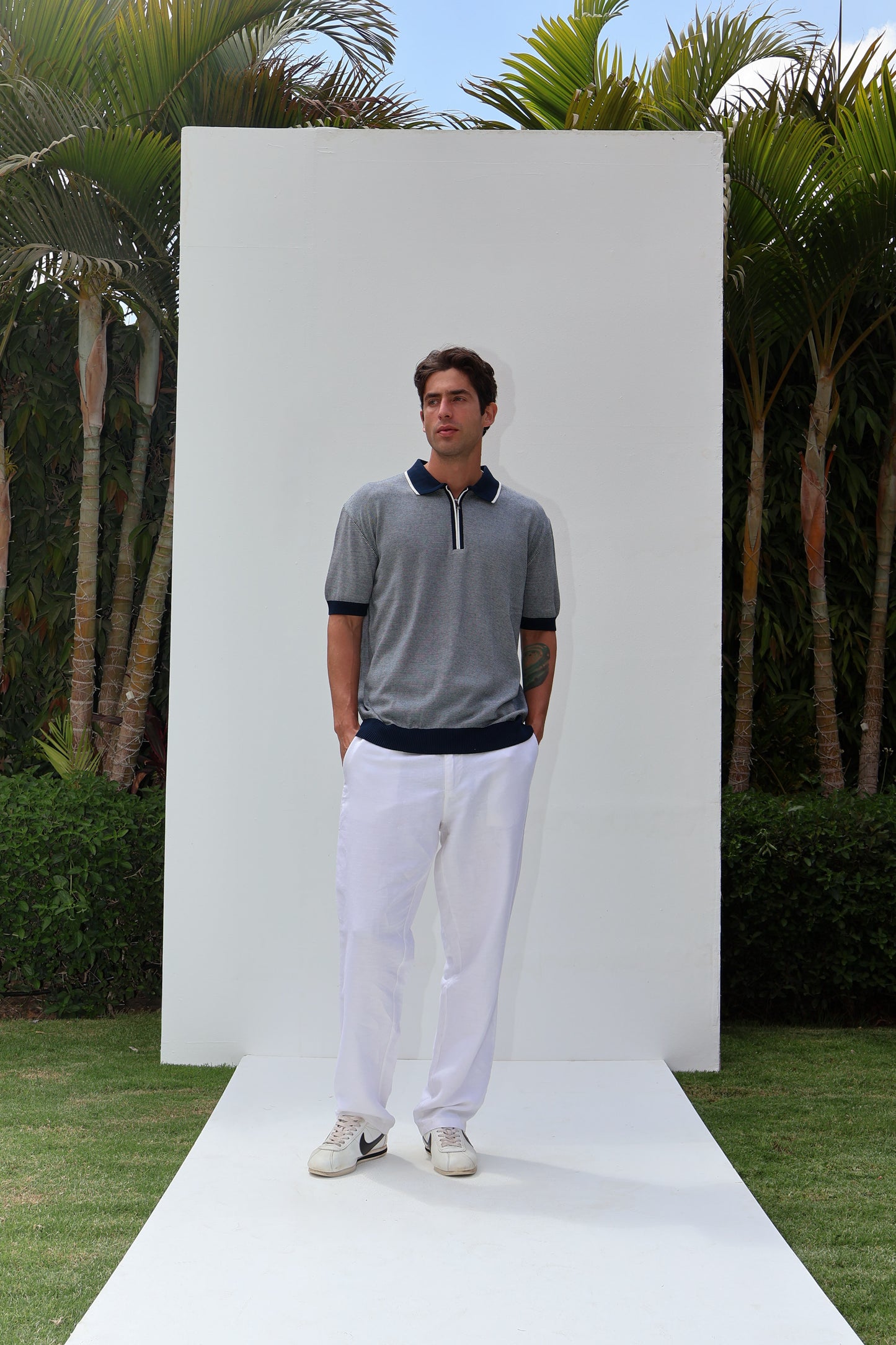 Zip Knit Polo