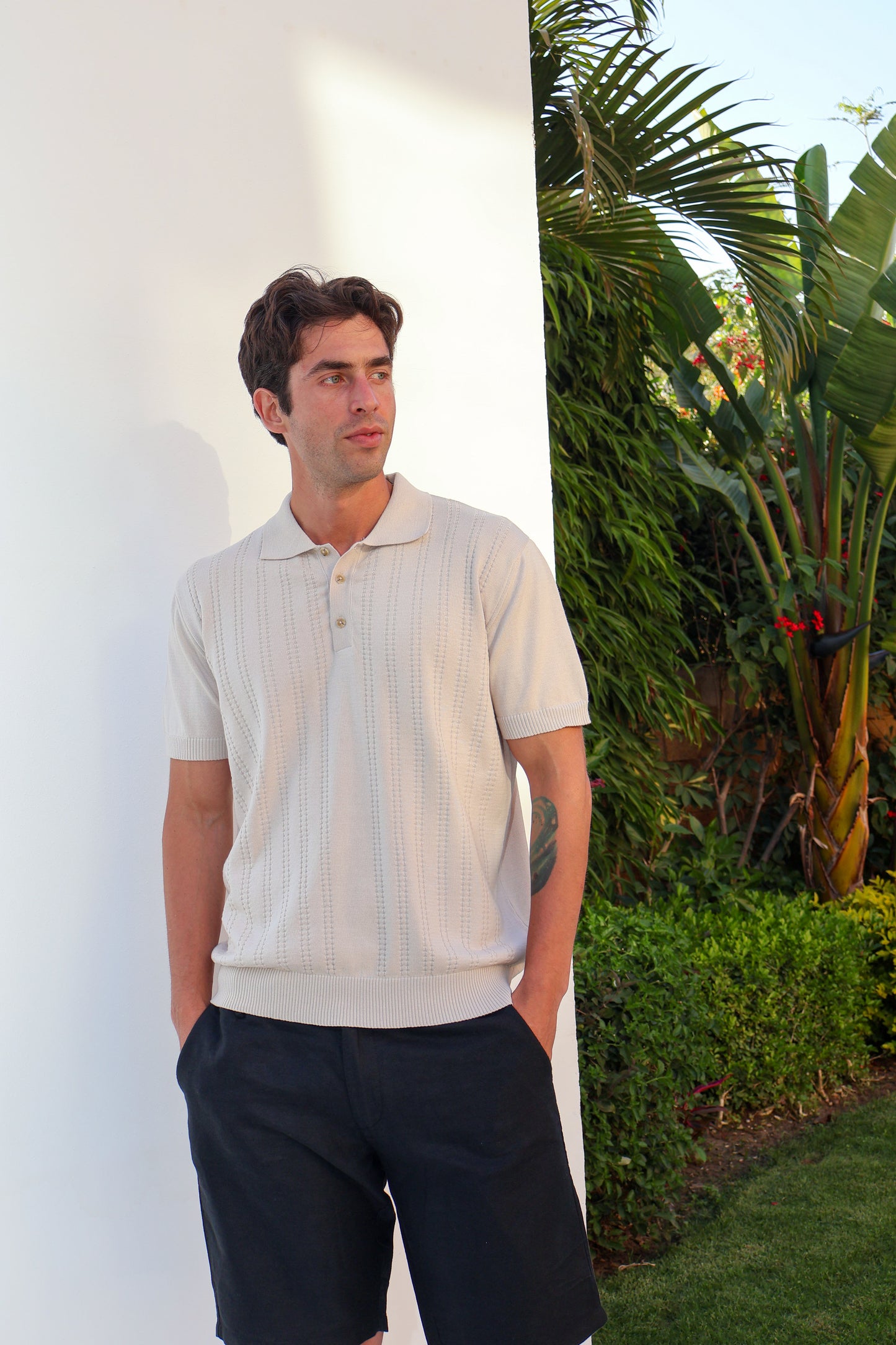 Button Knit Polo