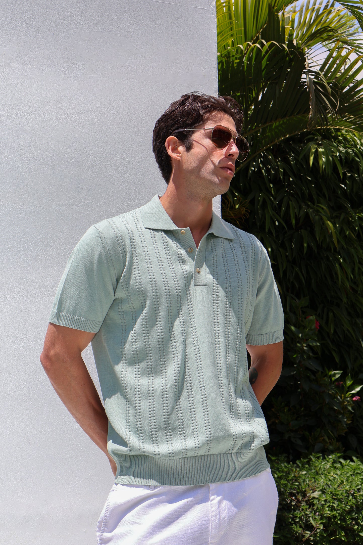 Button Knit Polo