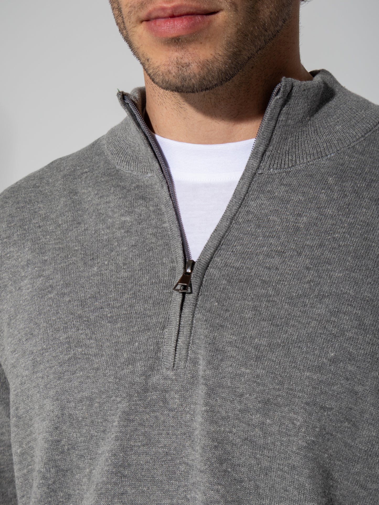 Zip Knit Pullover