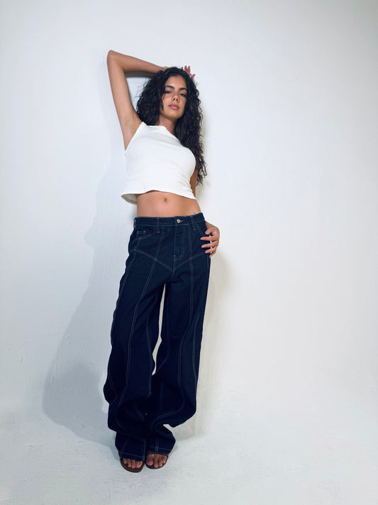 Dark Denim Pants