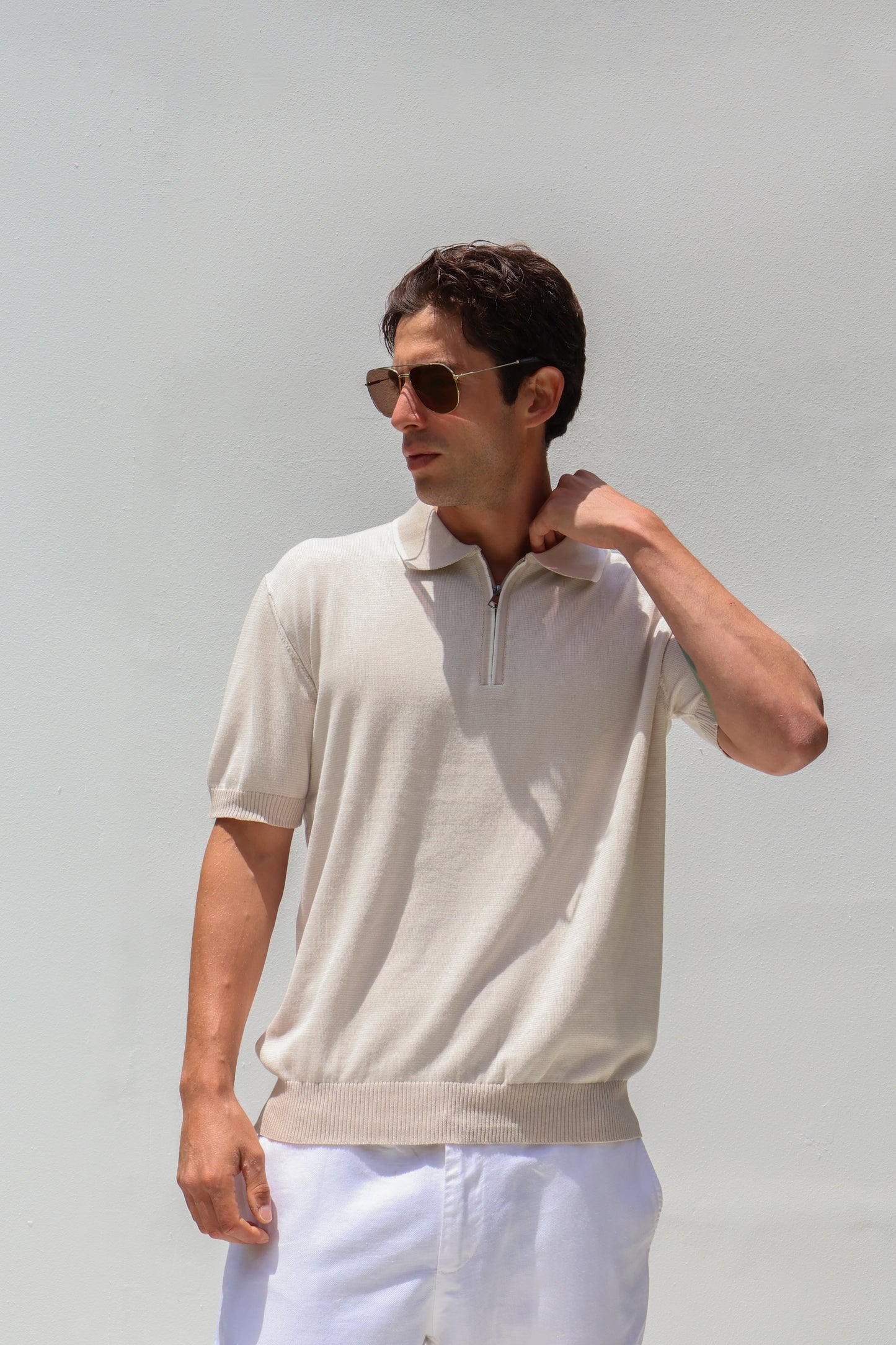 Zip Knit Polo
