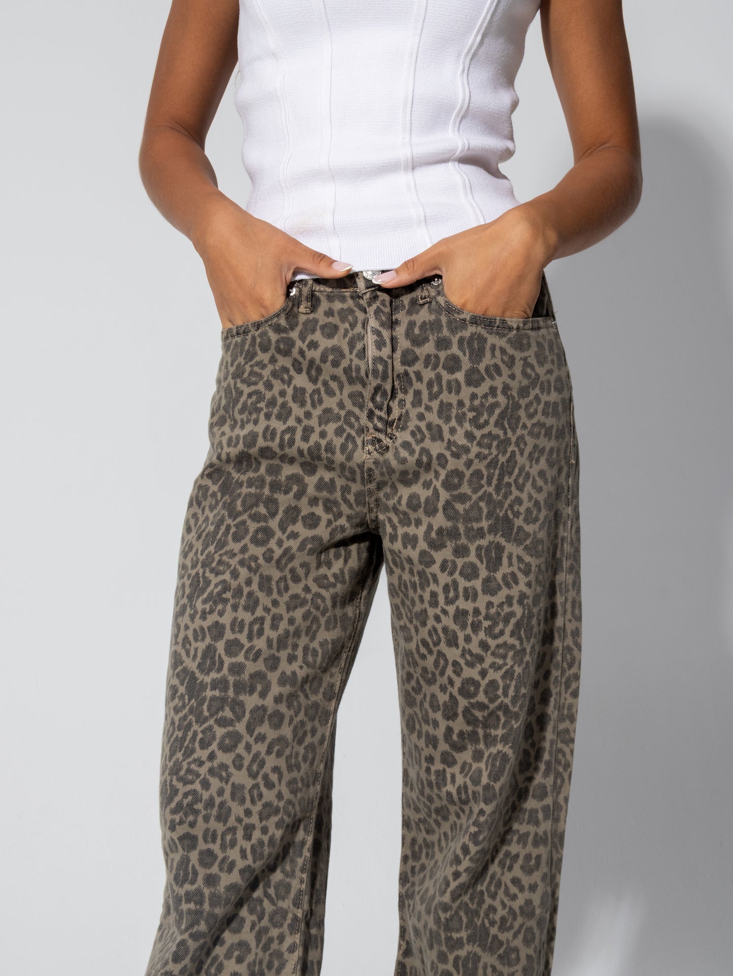 Leopard Denim