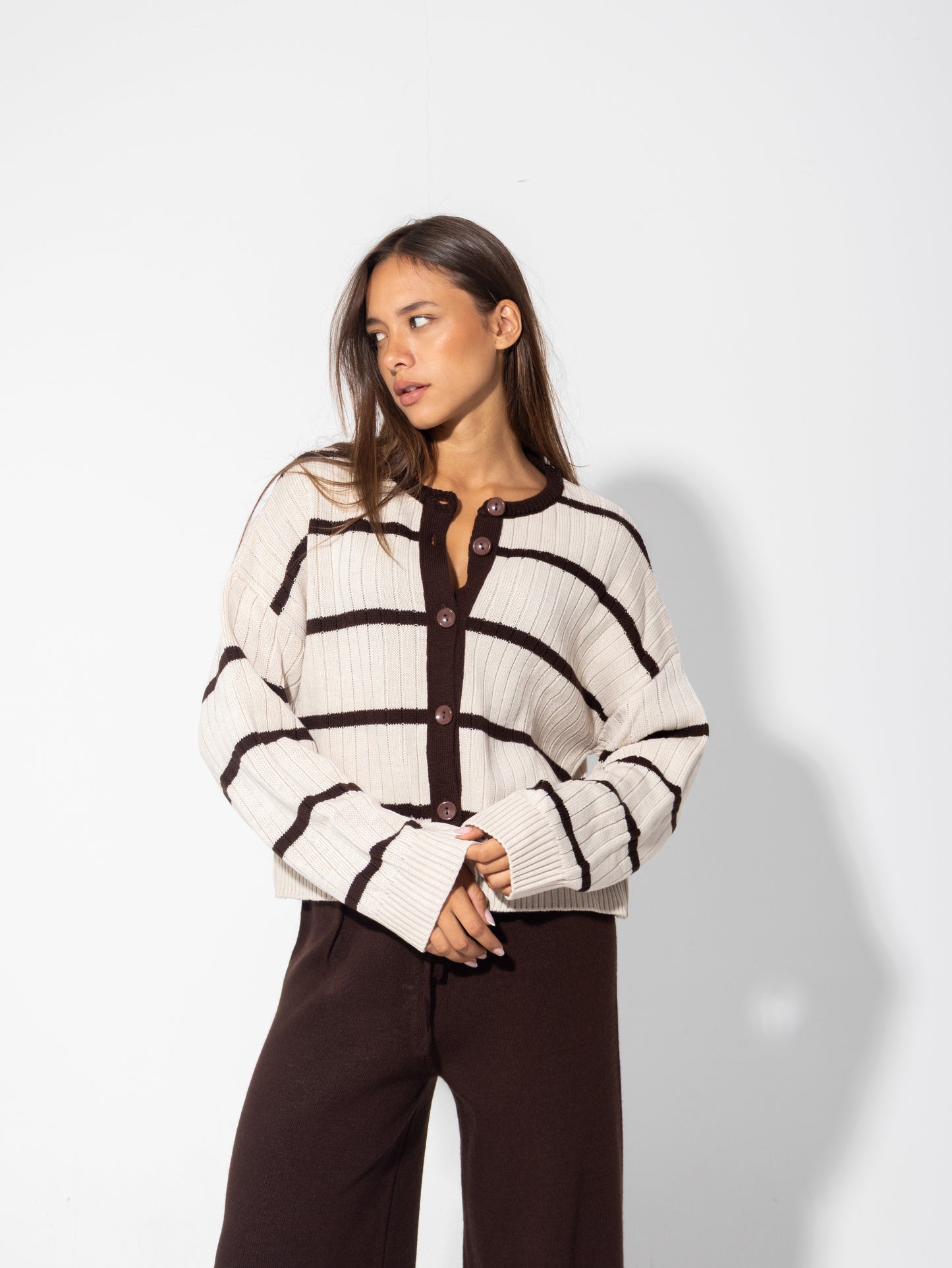Striped Knit Set