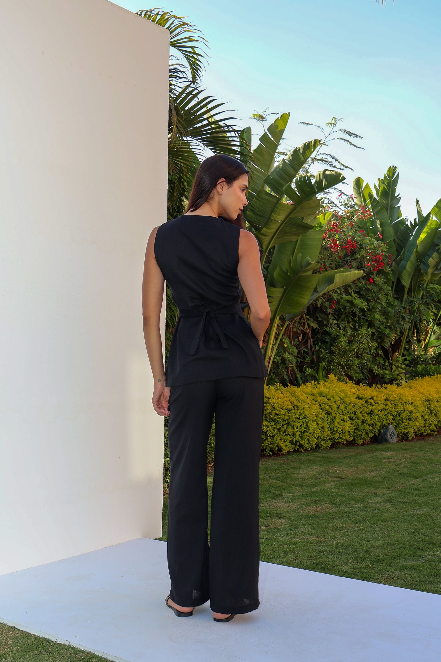 Linen Vest Set
