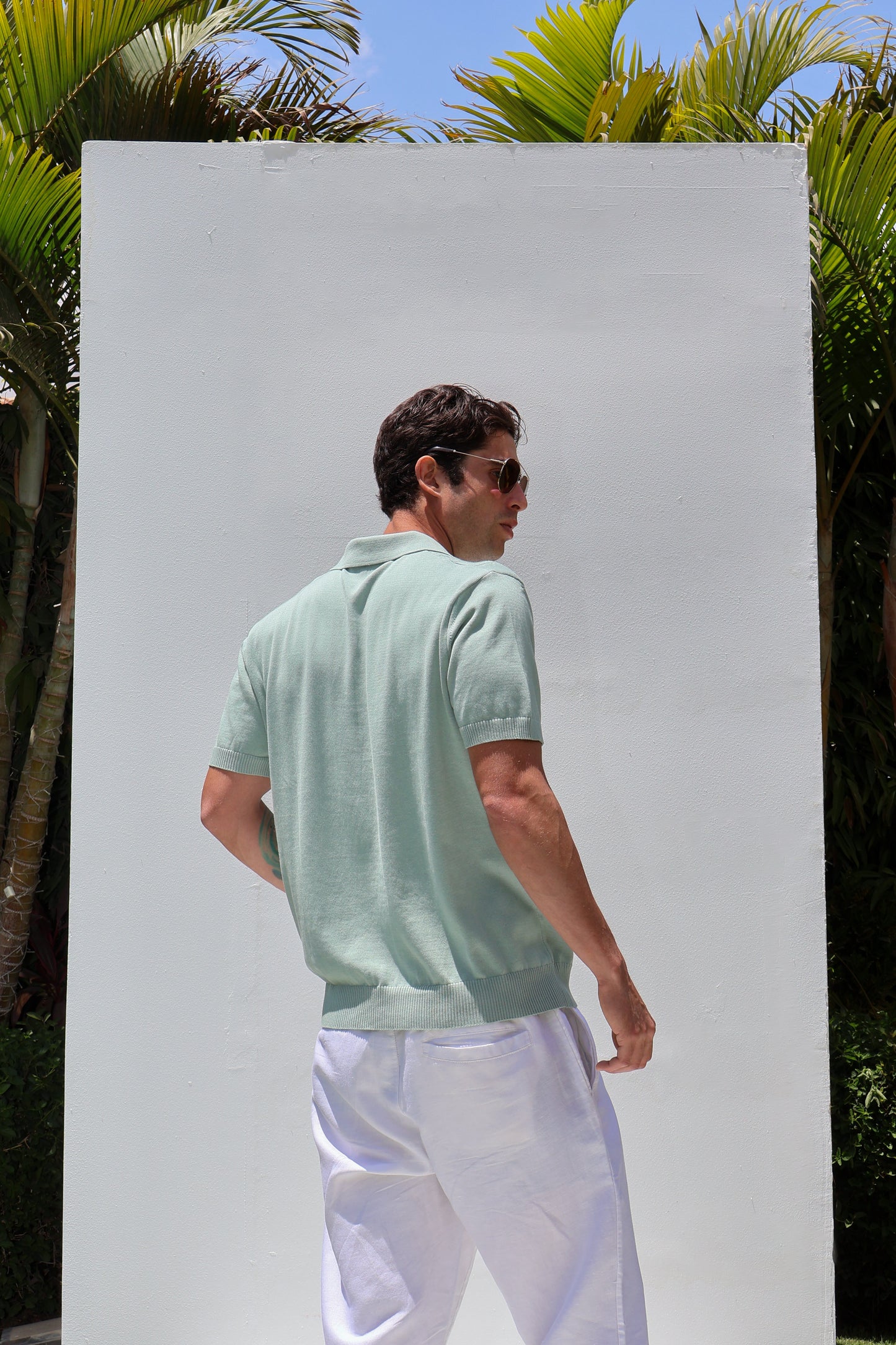 Button Knit Polo