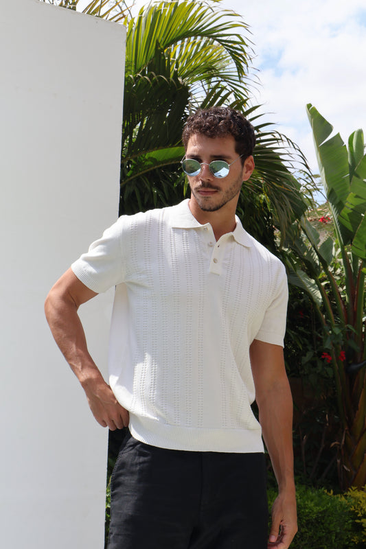 Button Knit Polo