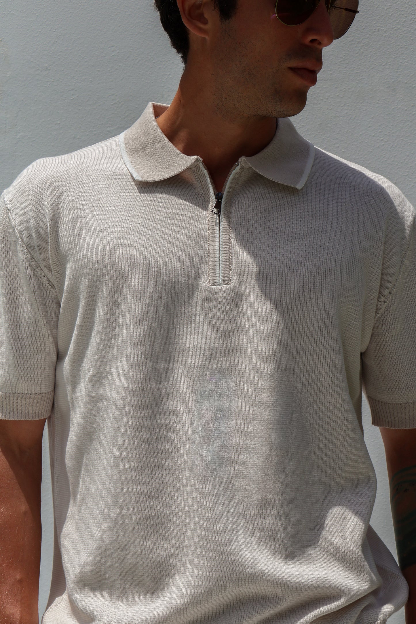 Zip Knit Polo