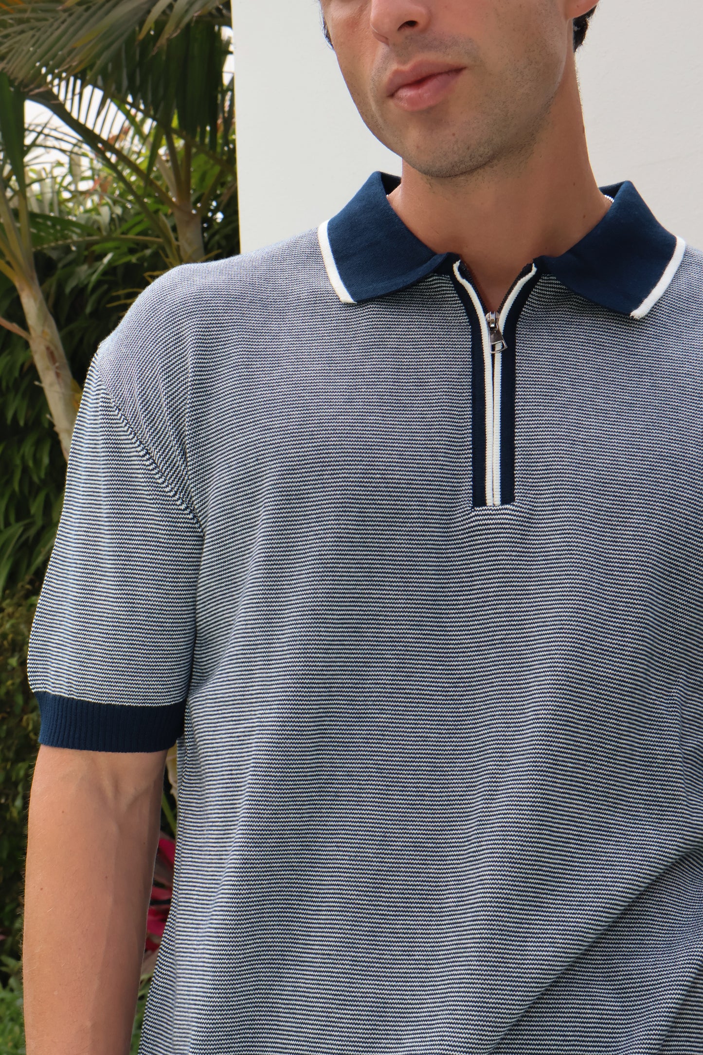 Zip Knit Polo