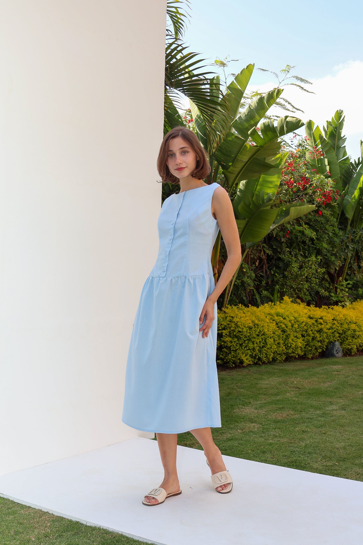 Sunset Linen Dress