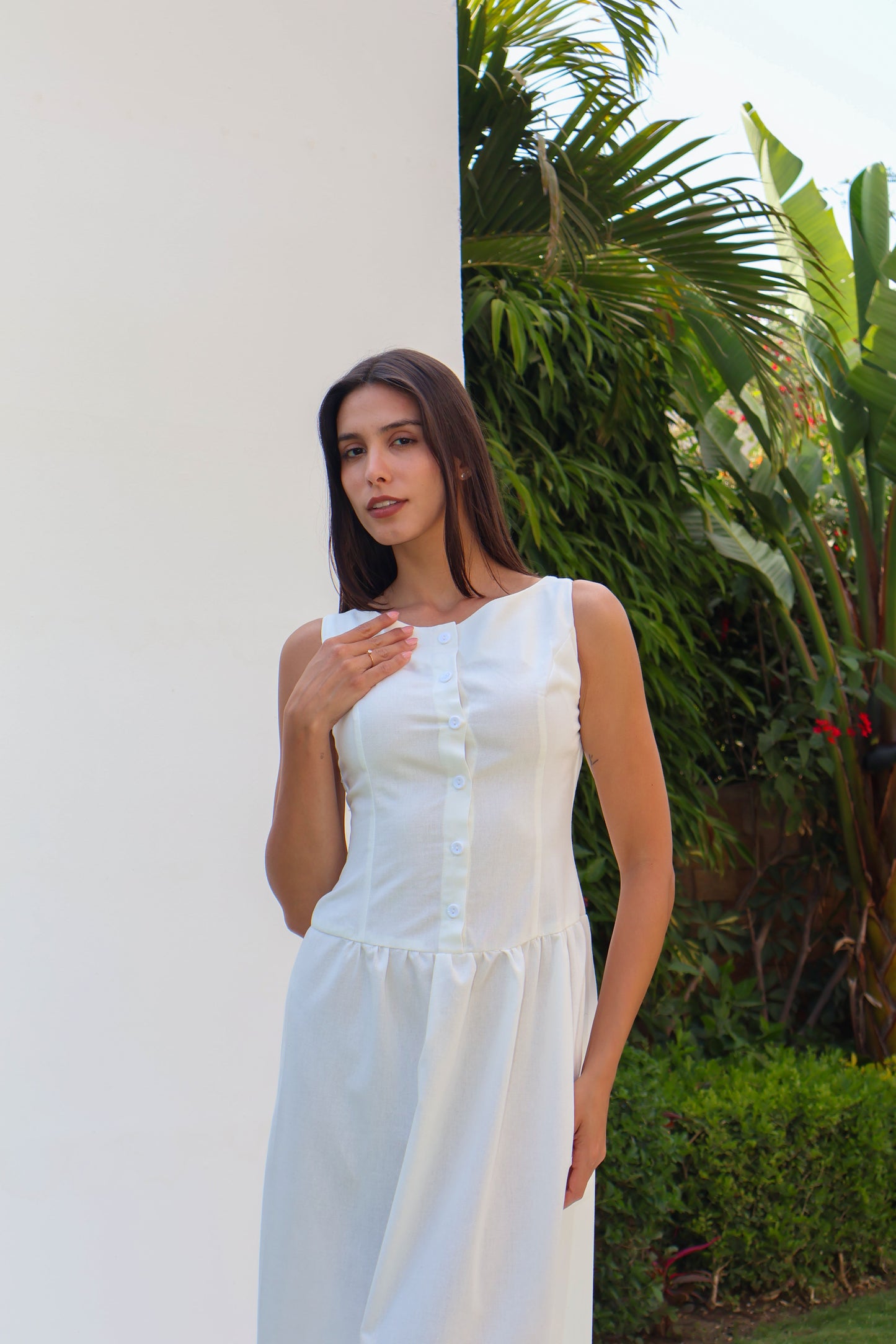 Sunset Linen Dress