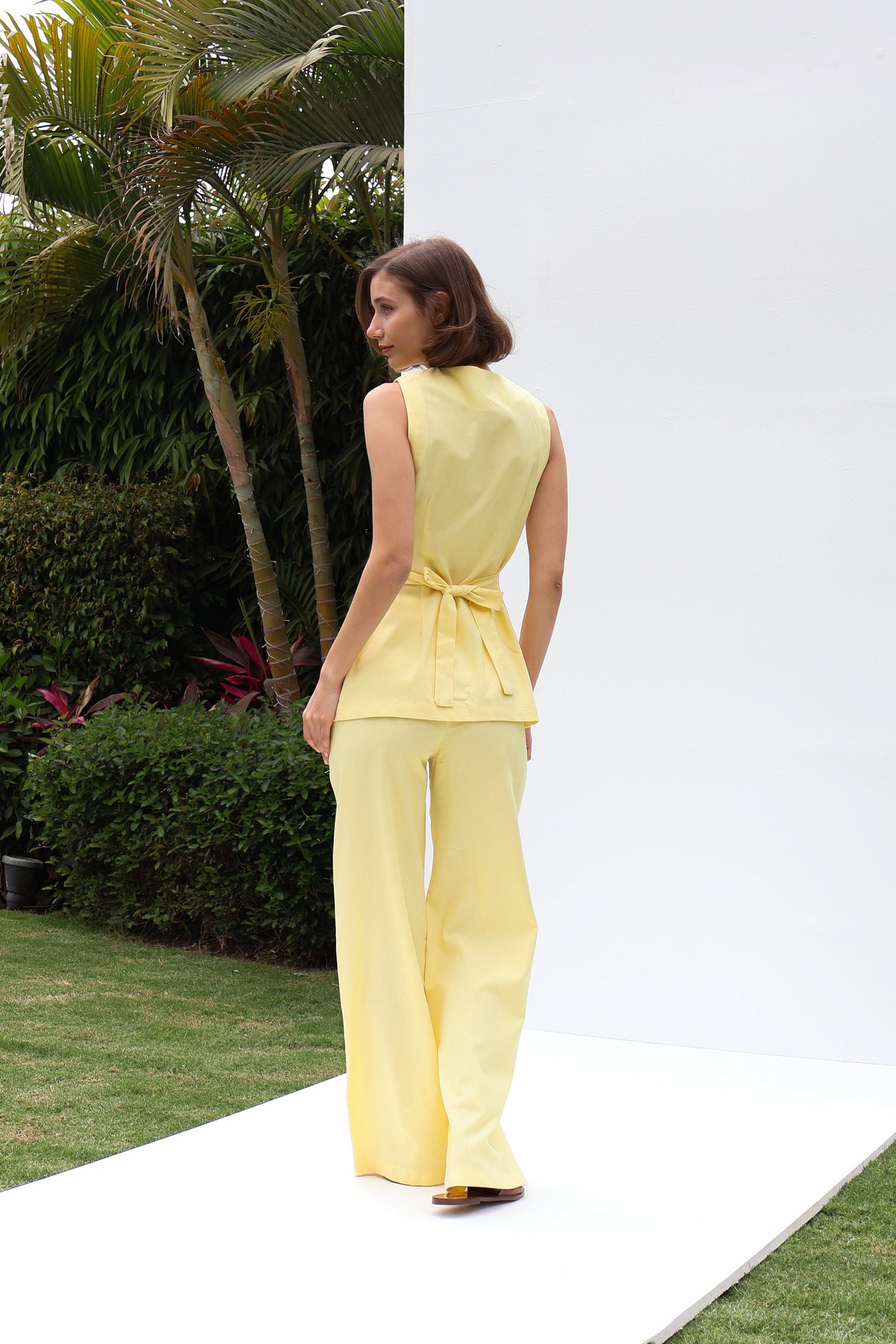 Linen Vest Set