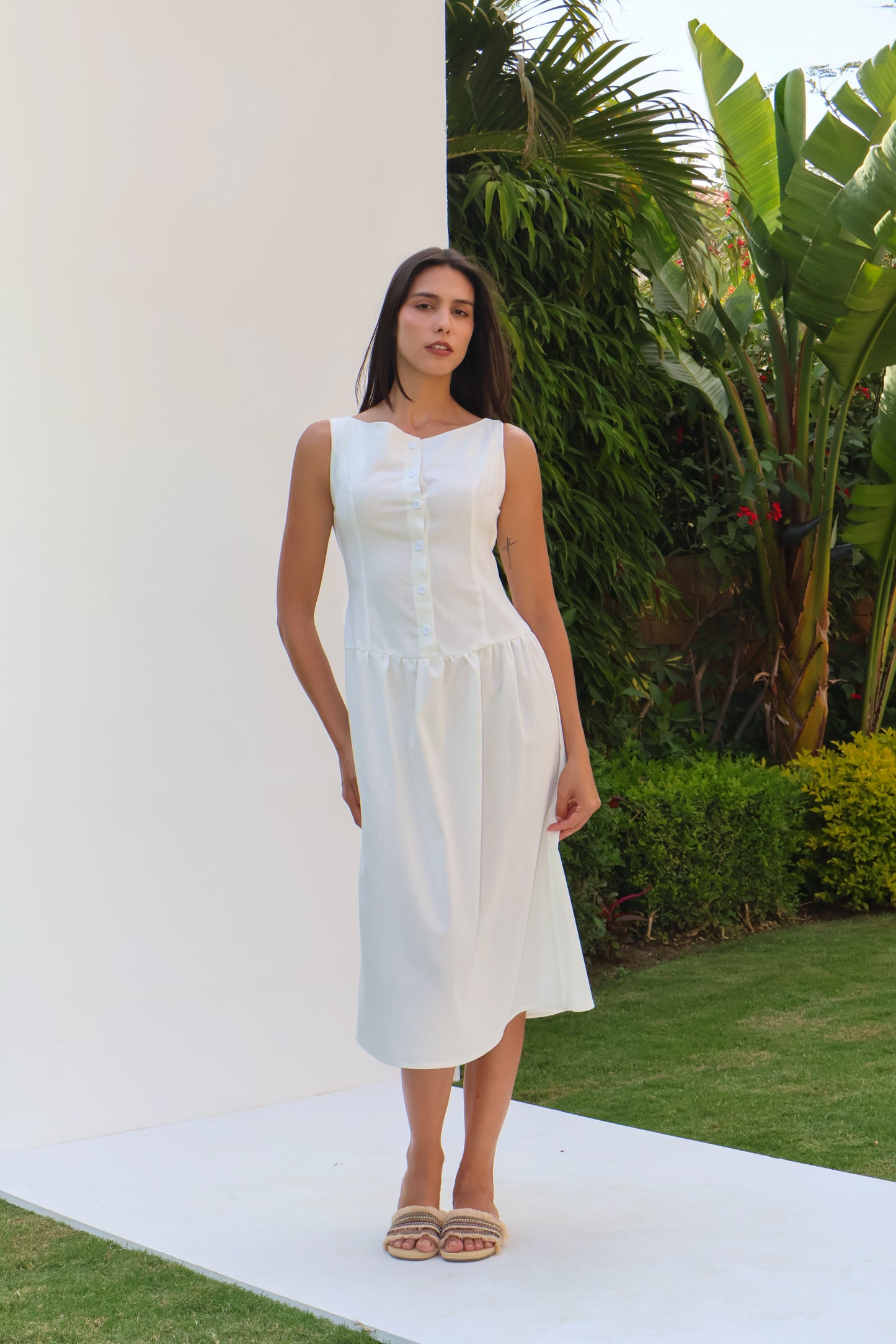 Sunset Linen Dress