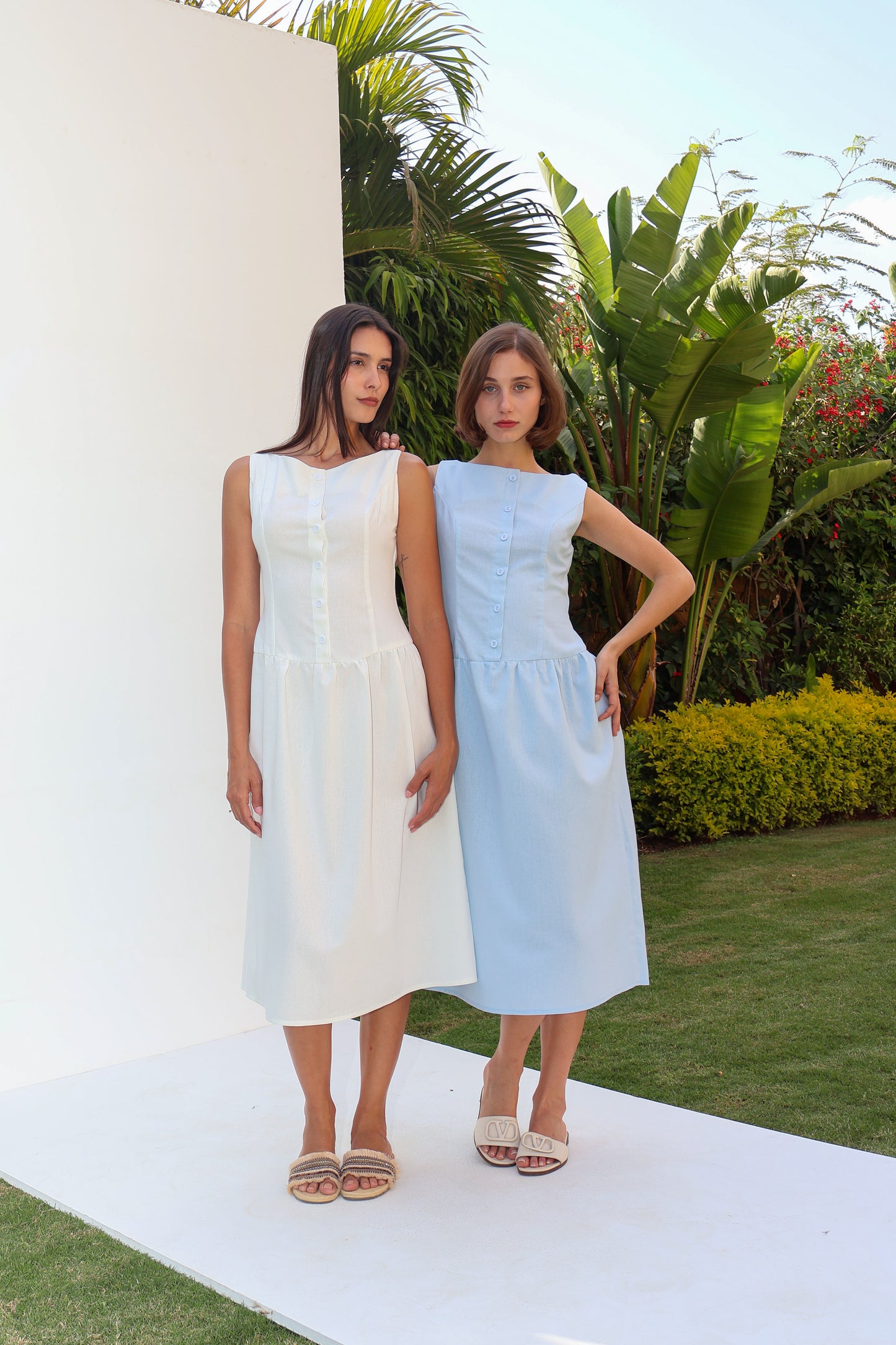 Sunset Linen Dress