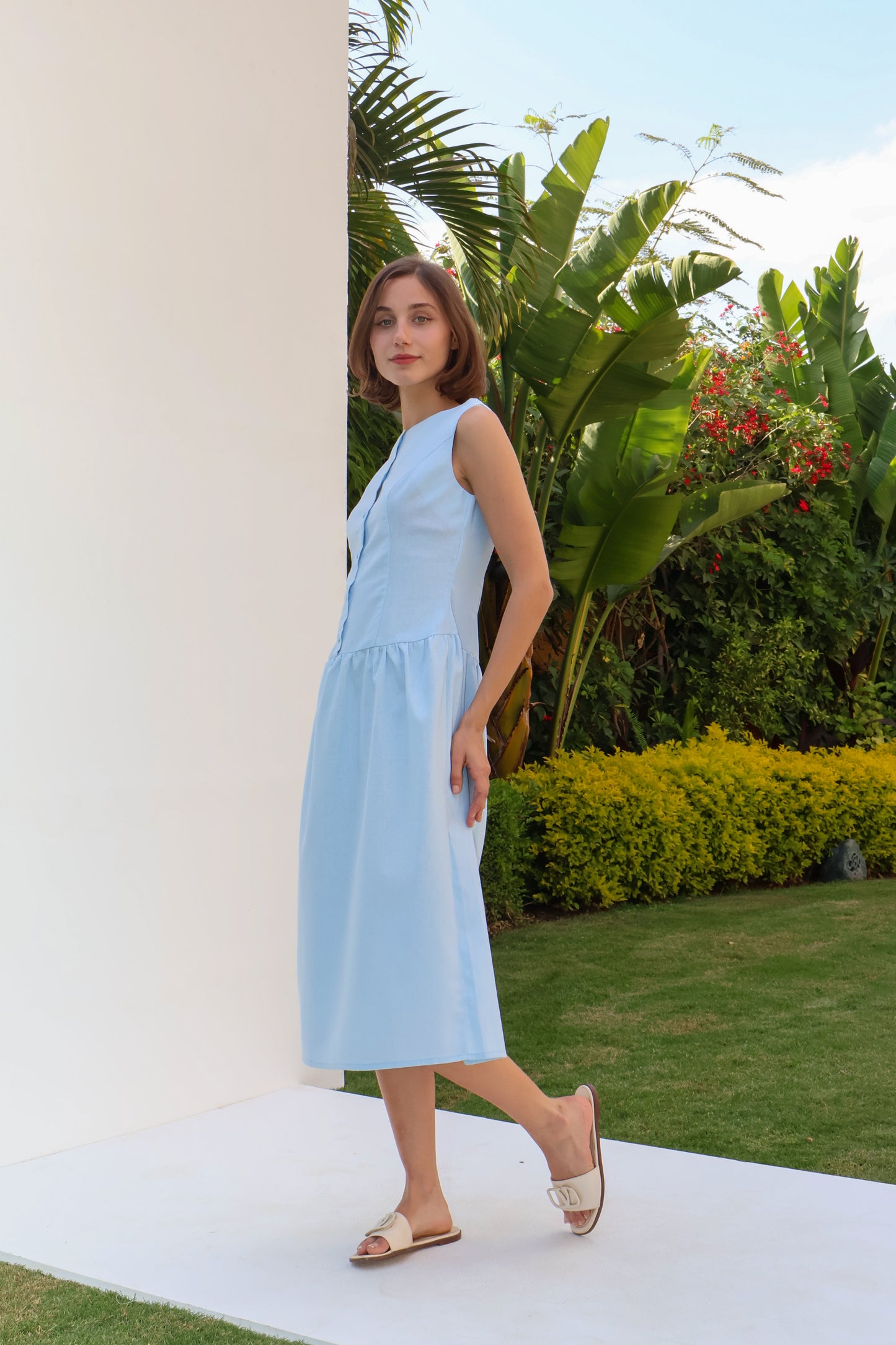 Sunset Linen Dress