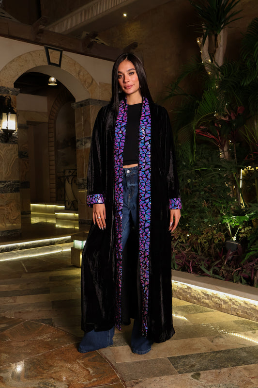 Purple Shimmer Kaftan