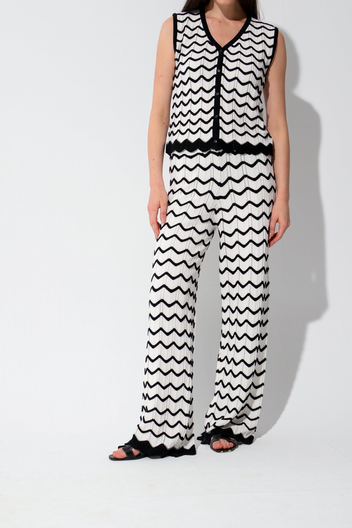 ZigZag Knit Vest Set
