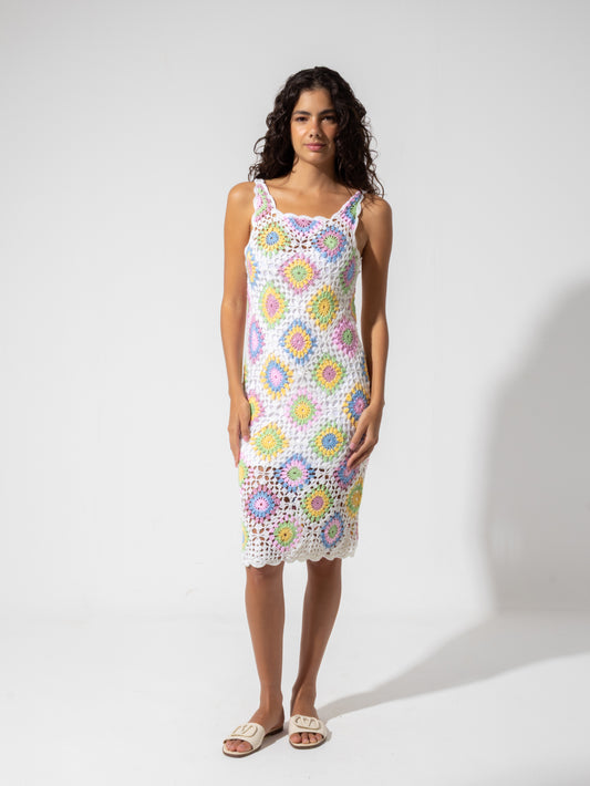 Pastels Handmade Crochet Dress